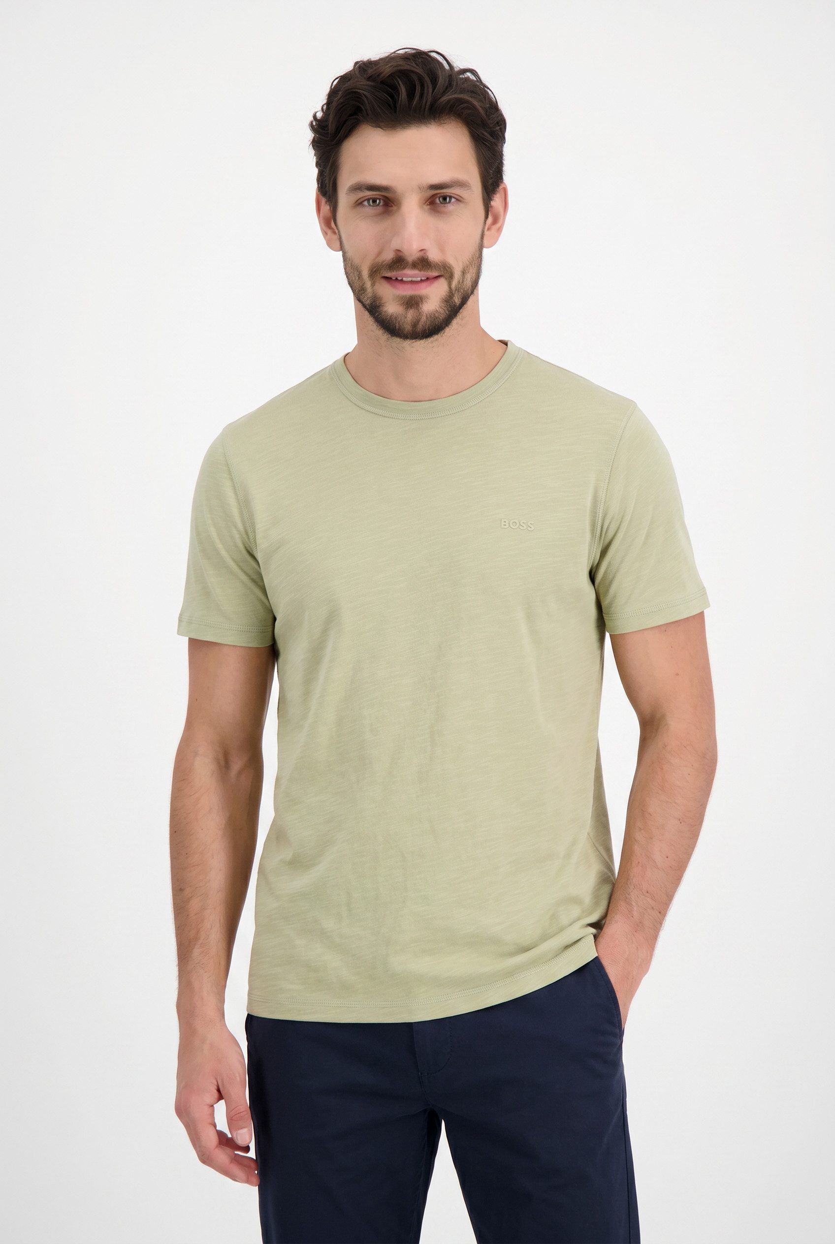 BOSS ORANGE T-Shirt Tegood Regular Fit 100% Baumwolle Logo on Chest Rundhals