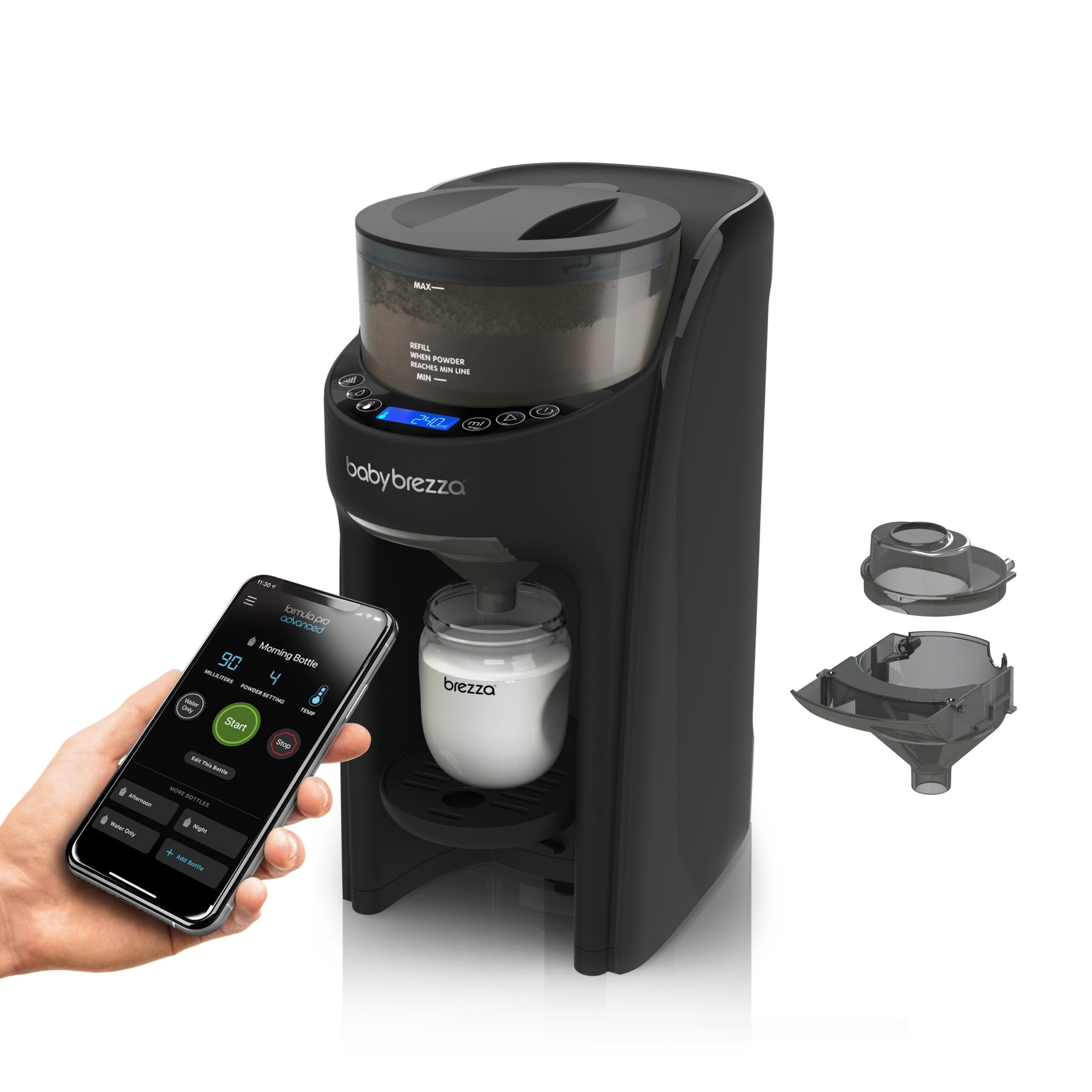 Baby Brezza Babyflaschenwärmer Formula Pro Advanced WiFi Flaschenzubereiter, via App steuerbar