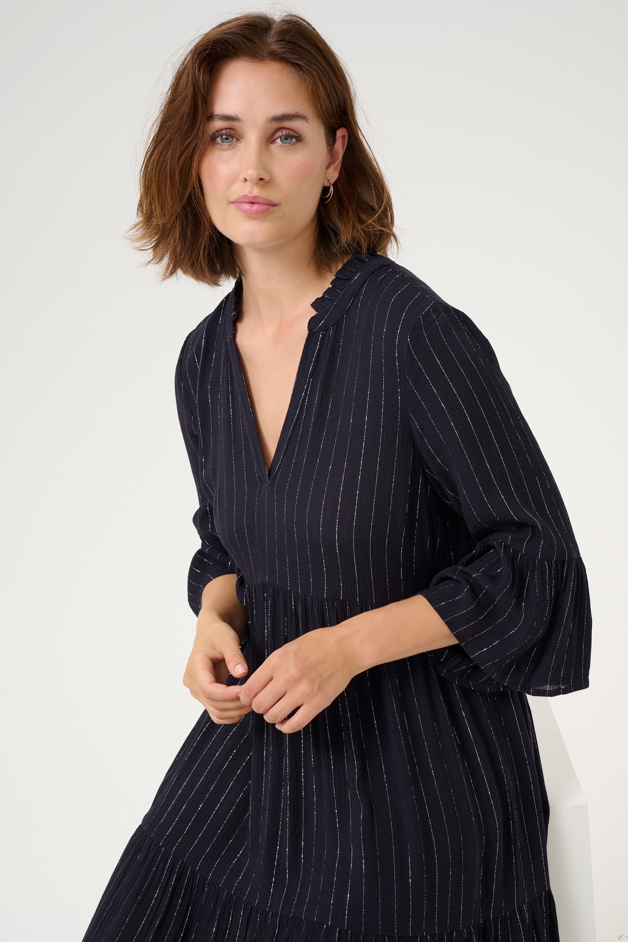 KAFFE Langarmbluse Kleid KAliv