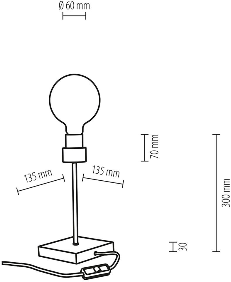 BRITOP LIGHTING Tischleuchte CHANDELLE, Leuchtmittel wechselbar, ohne  Leuchtmittel, Naturprodukt aus Eichenholz, Nachhaltig mit FSC®-Zertifikat,  Naturprodukt made in Europe