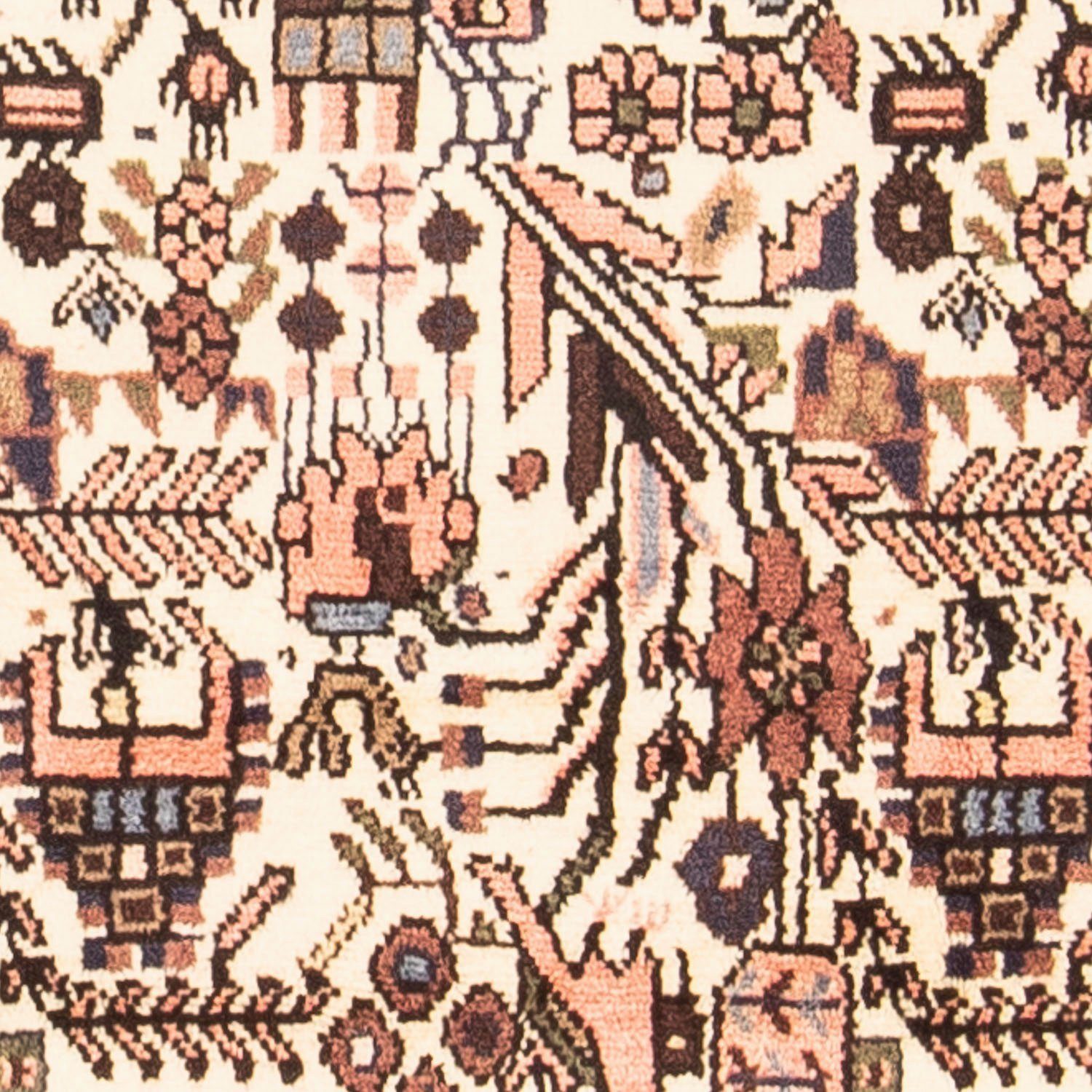 Orientteppich Perser - beige, rechteckig, 10 Höhe: mm, x Nomadic Handgeknüpft, 293 112 Zertifikat morgenland, - Einzelstück - Wohnzimmer, mit cm