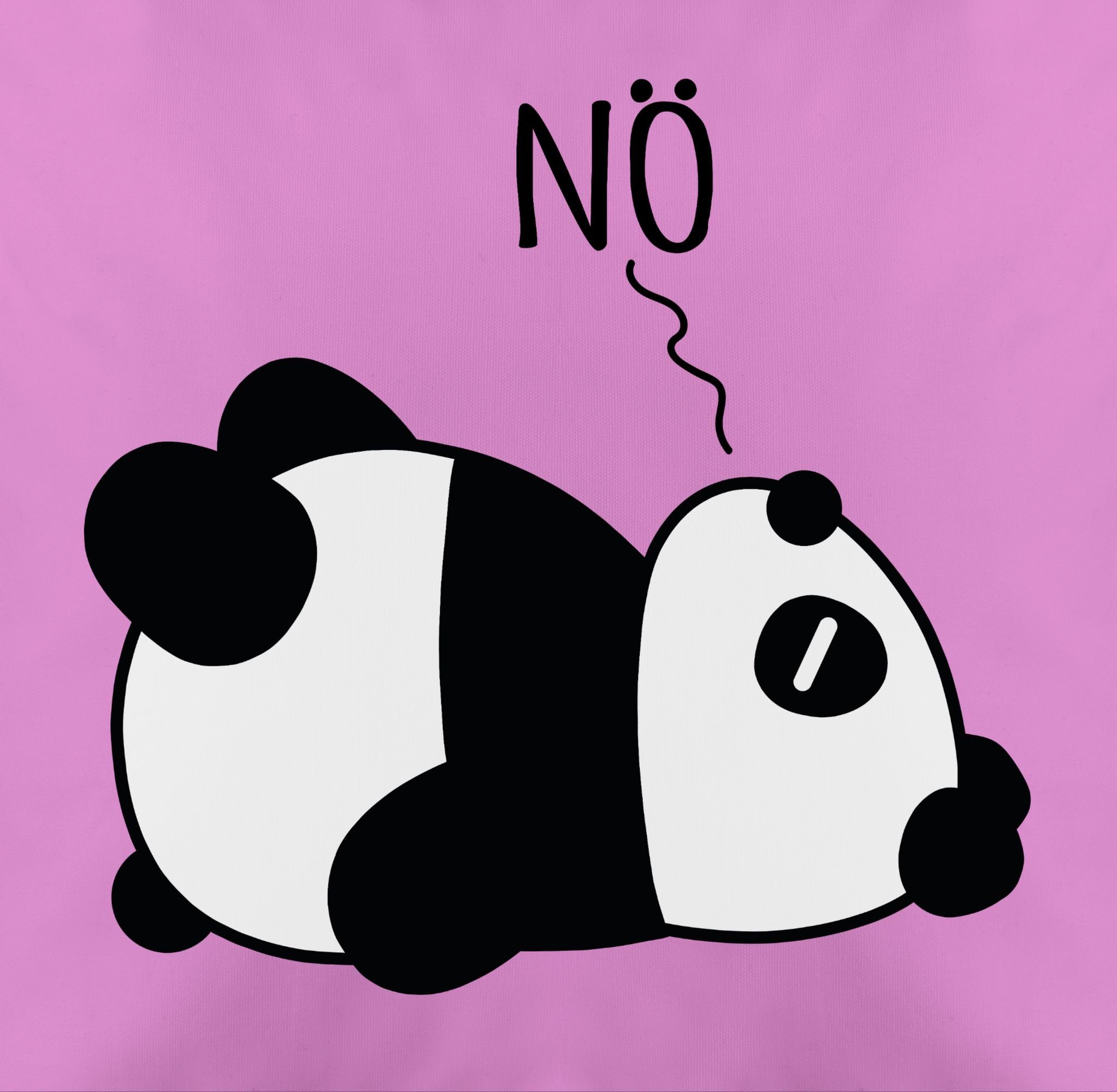 - Panda Dekokissen 2 Nö - schwarz, Pink Statement Shirtracer