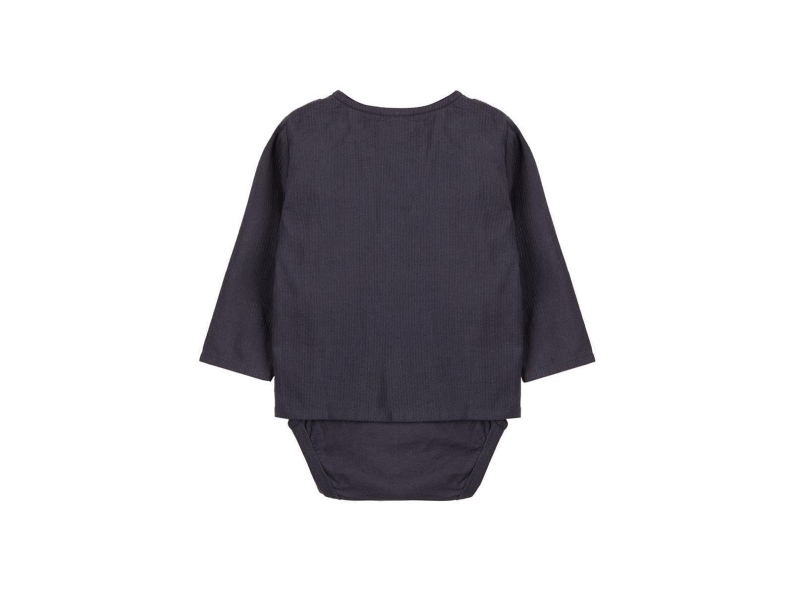 Name It Langarmbody Name It Unisex Baby Hemd-Body mit Knopfleiste vorn (1-tlg) mit Druckknöpfen im Schritt
