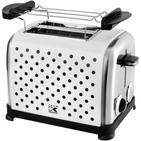 Team Kalorik Toaster TKG TO 1045 WBD N, 2 kurze Schlitze, für 2 Scheiben, 750 W