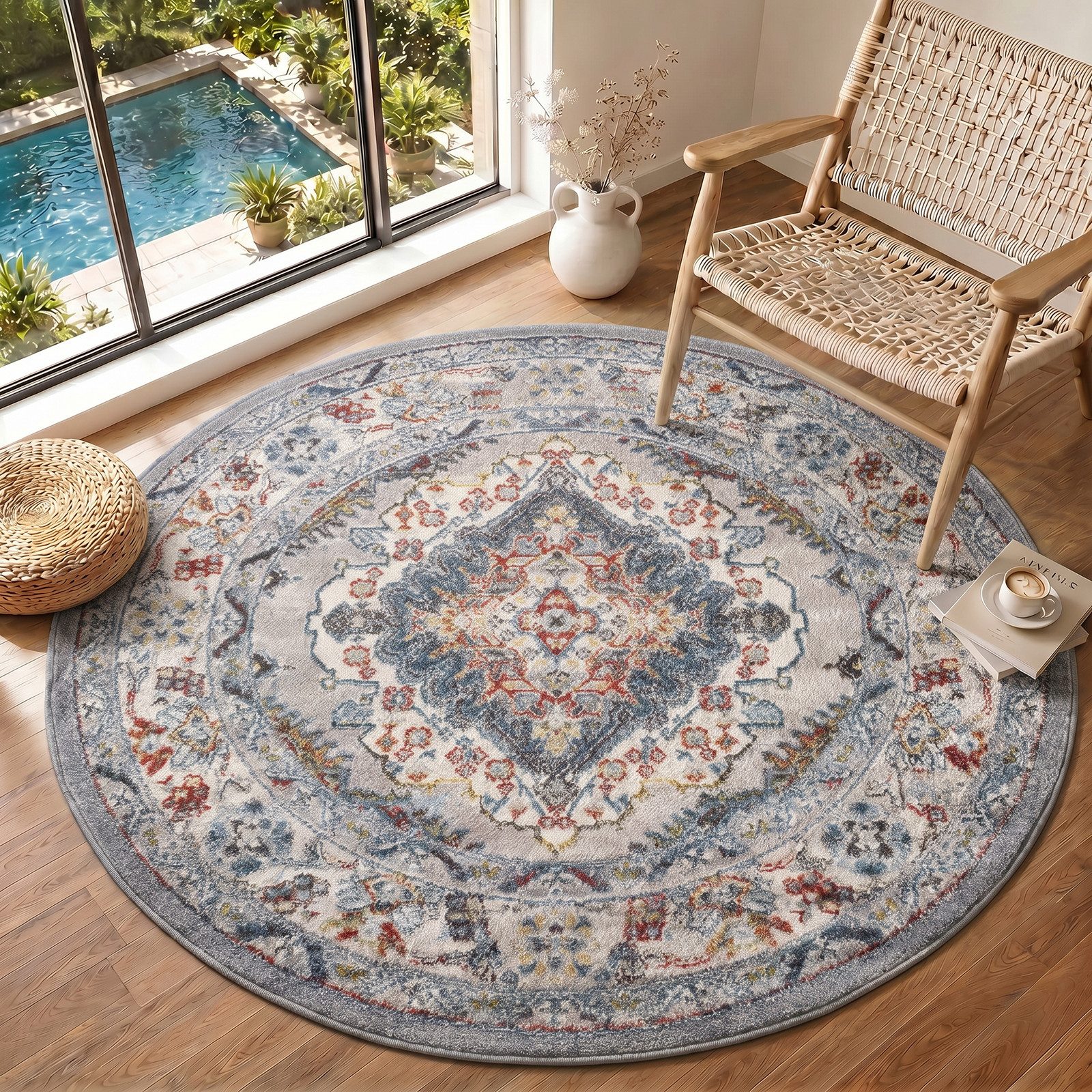 Livabliss Teppich CASABLANCA, rund, Höhe: 12,7 mm