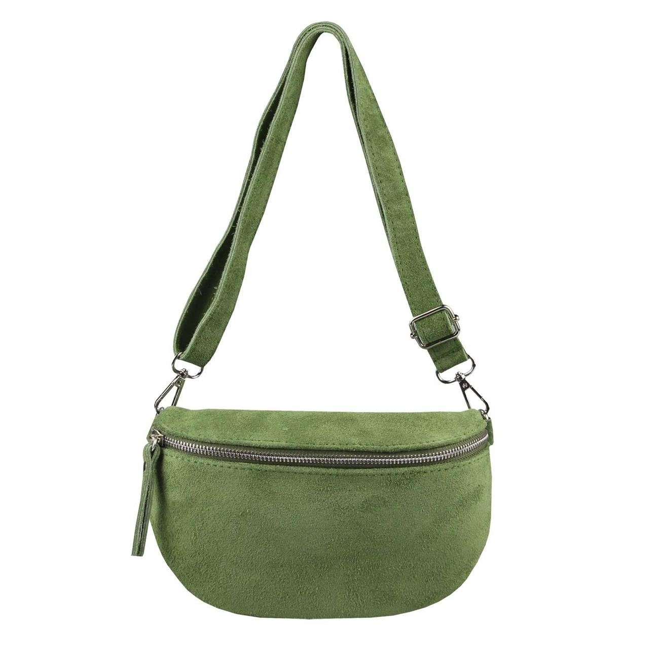 Bauchtasche MADE IN ITALY Damen Leder Gürteltasche Hüfttasche CrossBody Bag Handy