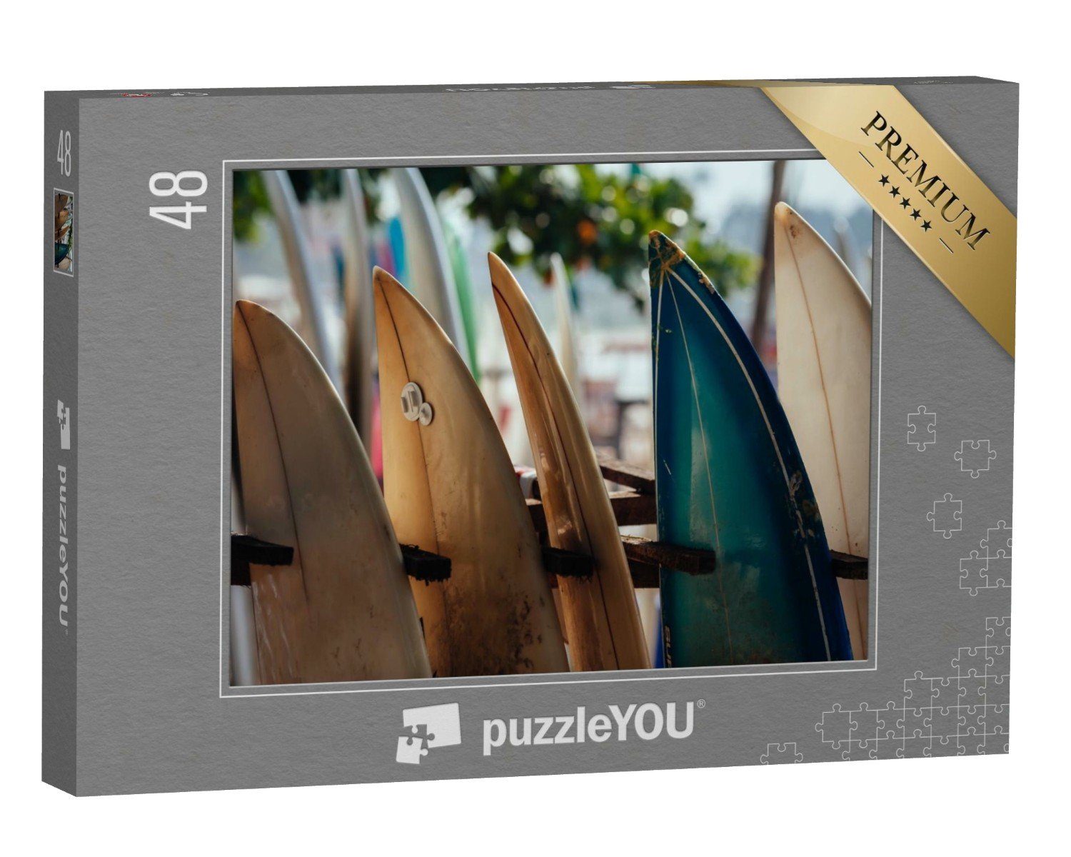 puzzleYOU Puzzle Surfbretter, bereit für den Einsatz, 48 Puzzleteile, puzzleYOU-Kollektionen Sport