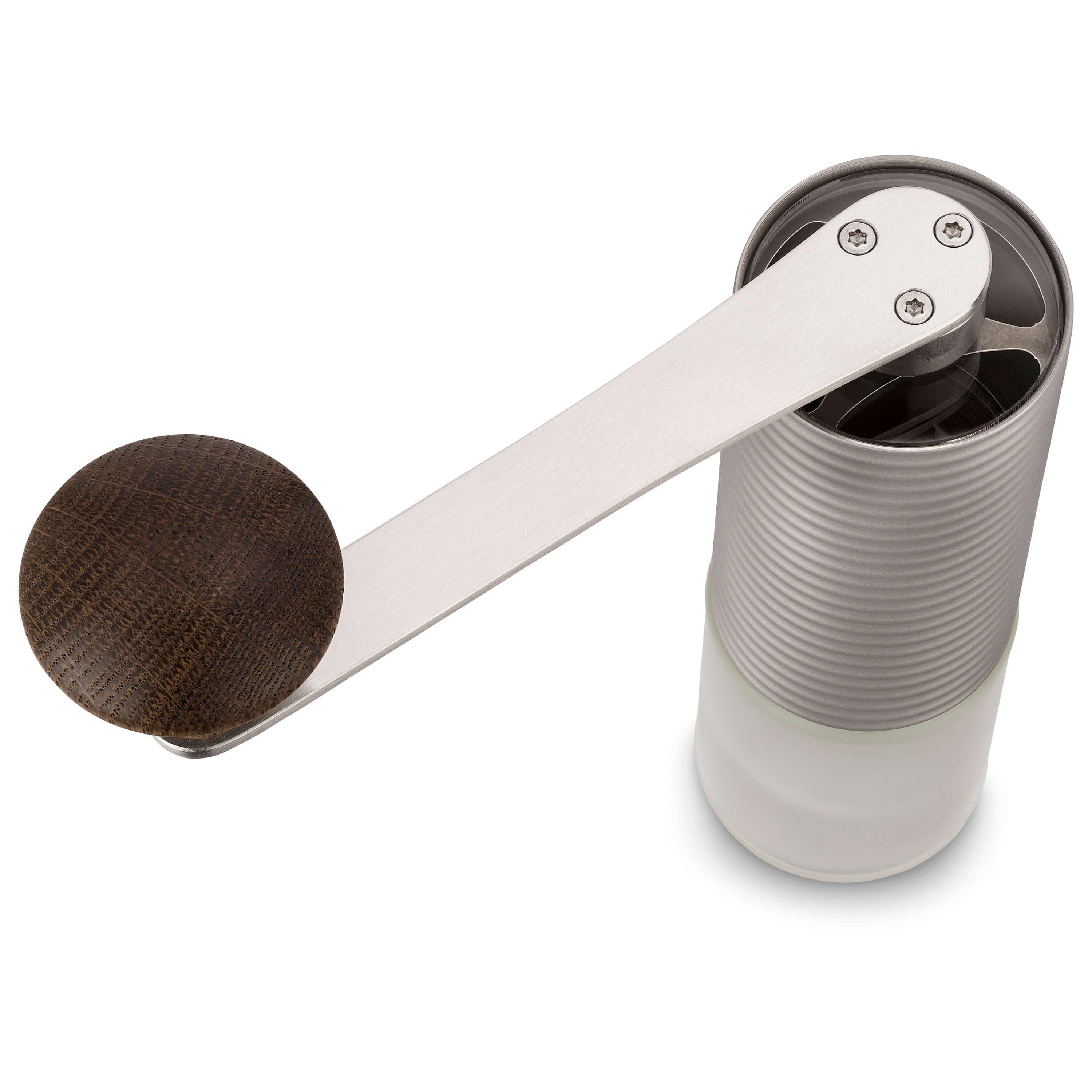millone Kaffeemühle compact hochpräzises und gehärtetes Mahlwerk, Zwei Edelstahl Mikrokugellager, 30,00 g Bohnenbehälter, matt oder geschliffen