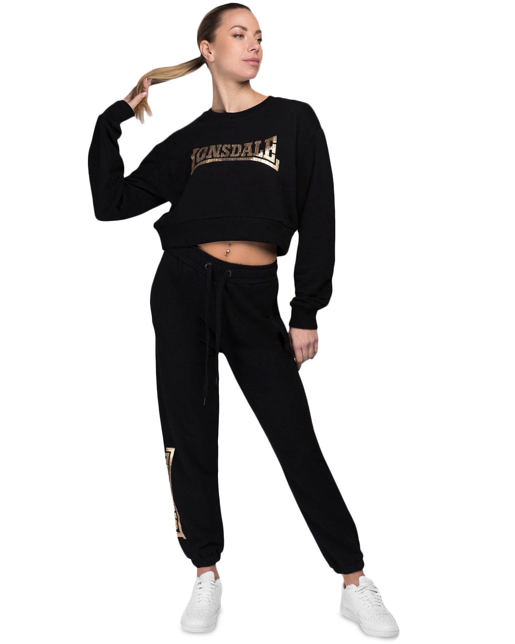 Lonsdale Sweatshirt Lonsdale Damen Cropped Sweatshirt Culbokie Cropped Sweatshirt