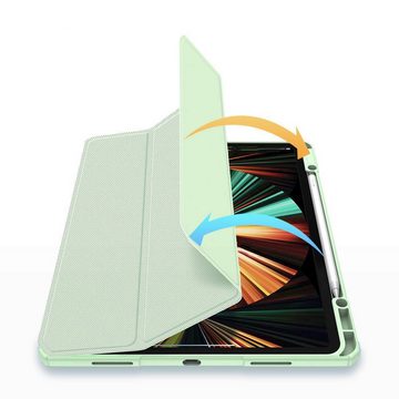 Dux Ducis Tablet-Hülle Toby Eco-Leather Tablet-Ledertasche Schale Cover für iPad Pro 12.9" 2021 mit Smart-Sleep Funktion Wake-Up Stifthalter Schutzhülle