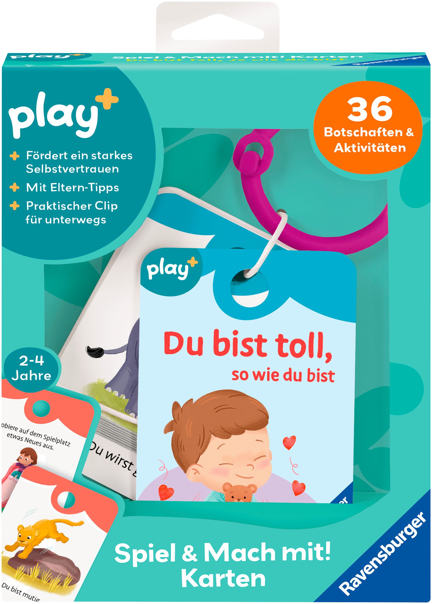 Ravensburger Spiel Play+ Spiel und Mach mit! Karten: Du bist toll, so wie du bist, Kinderspiel