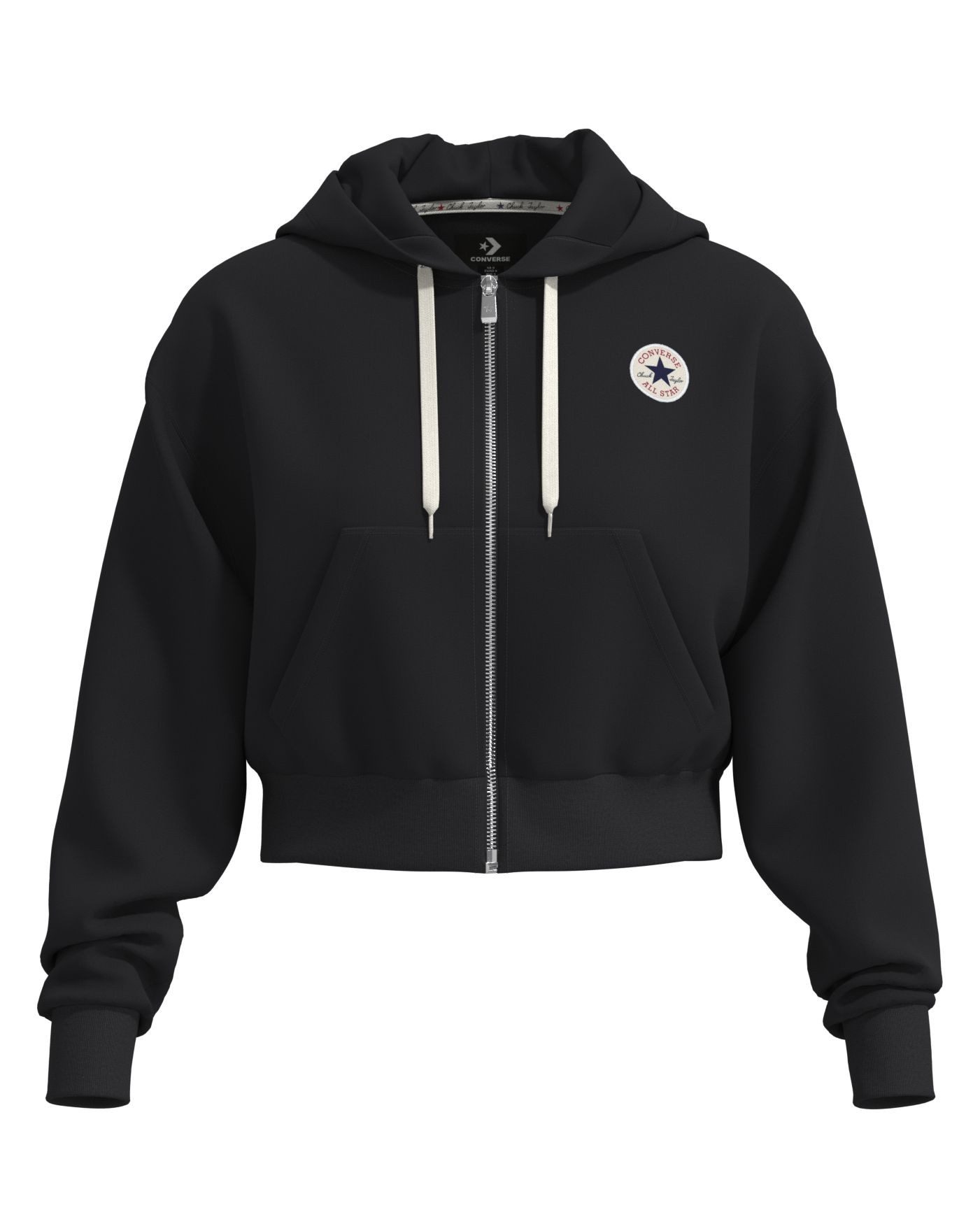 Converse Kapuzensweatjacke SIGNATURE FULL-ZIP mit Full-Zip, aus Baumwolle und Polyester, in den Größen XS bis XXL