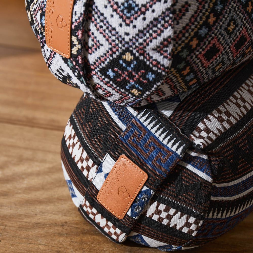 #DoYourYoga Yoga Bolster Yoga-Bolster Tarik - gefüllt mit Bio-Buchweizenschalen, Bodensitzkissen Asanas Meditation Pilates Körper Geist 68x22x22cm