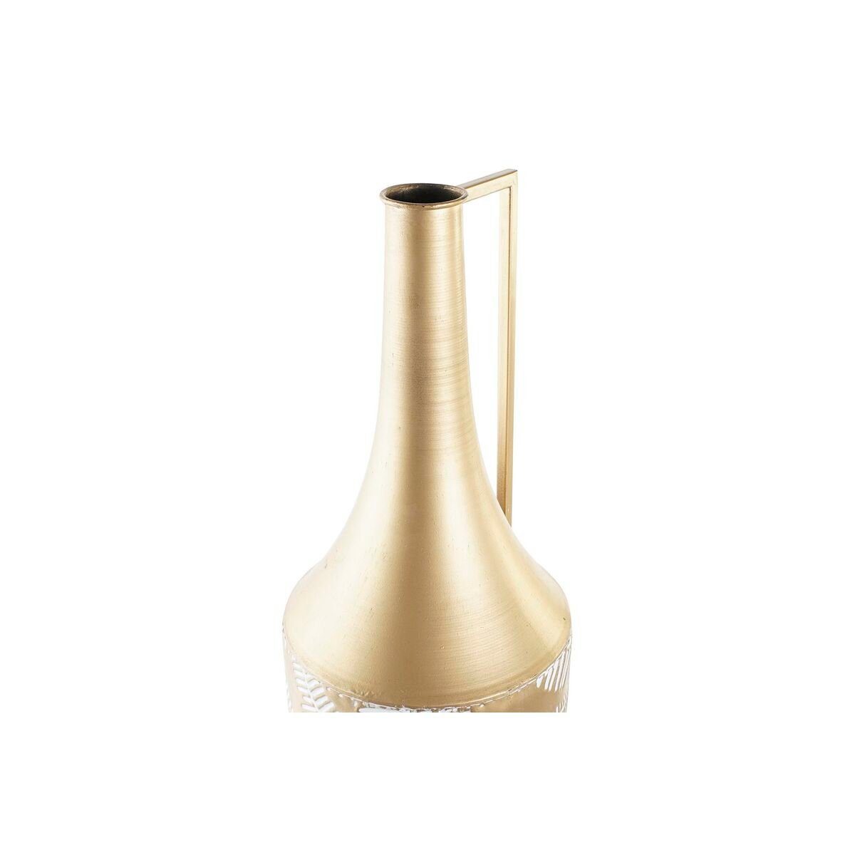DKD Home Decor Dekovase Dkd home decor Vase DKD Home Decor Golden Metall Creme Tropical Pflanz