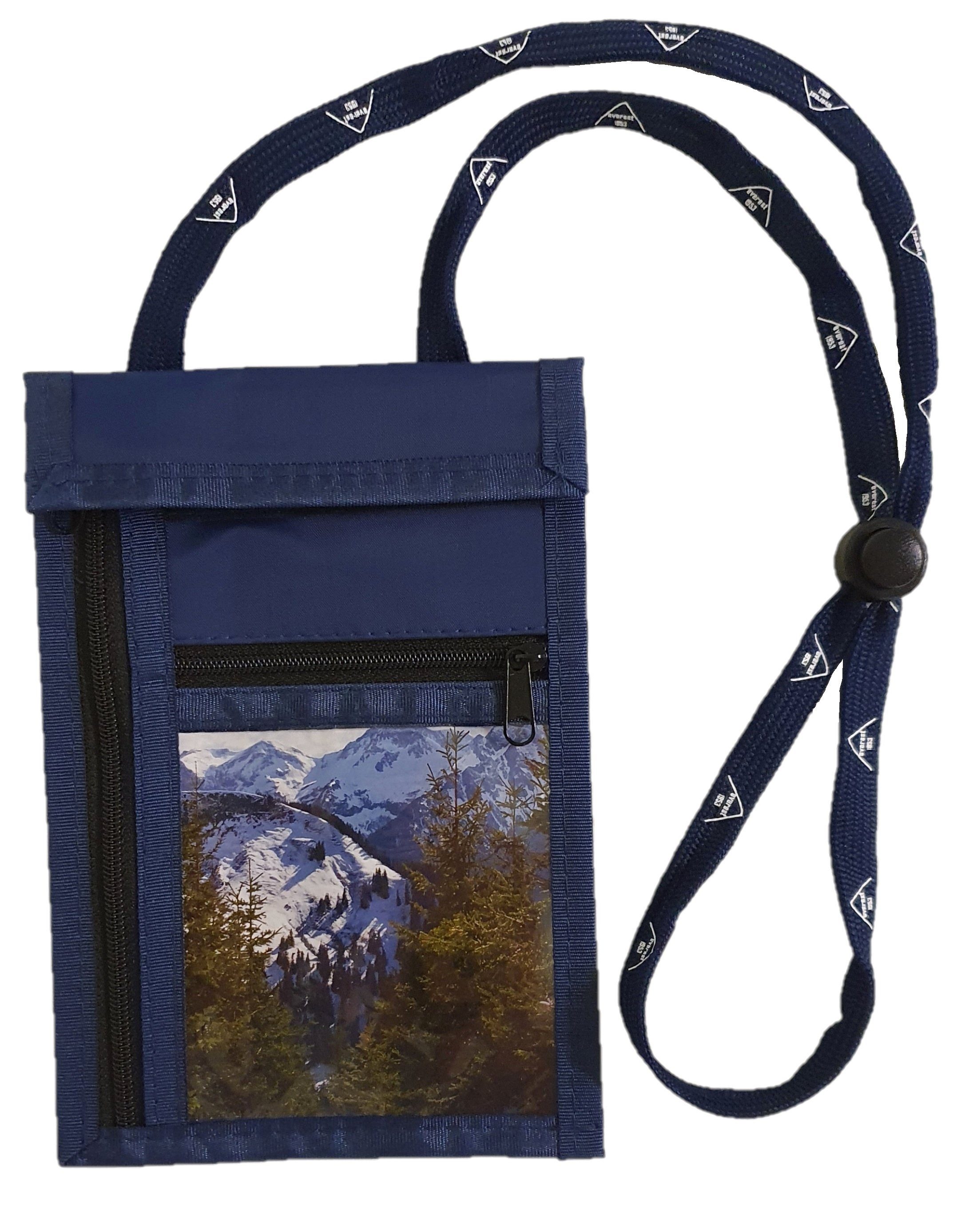 everest1953 Outdoor, Brustbeutel Faltbarer Sichtfenster brustbeutel everest 1953 Brustbeutel blau Brustsafe RV Brusttasche