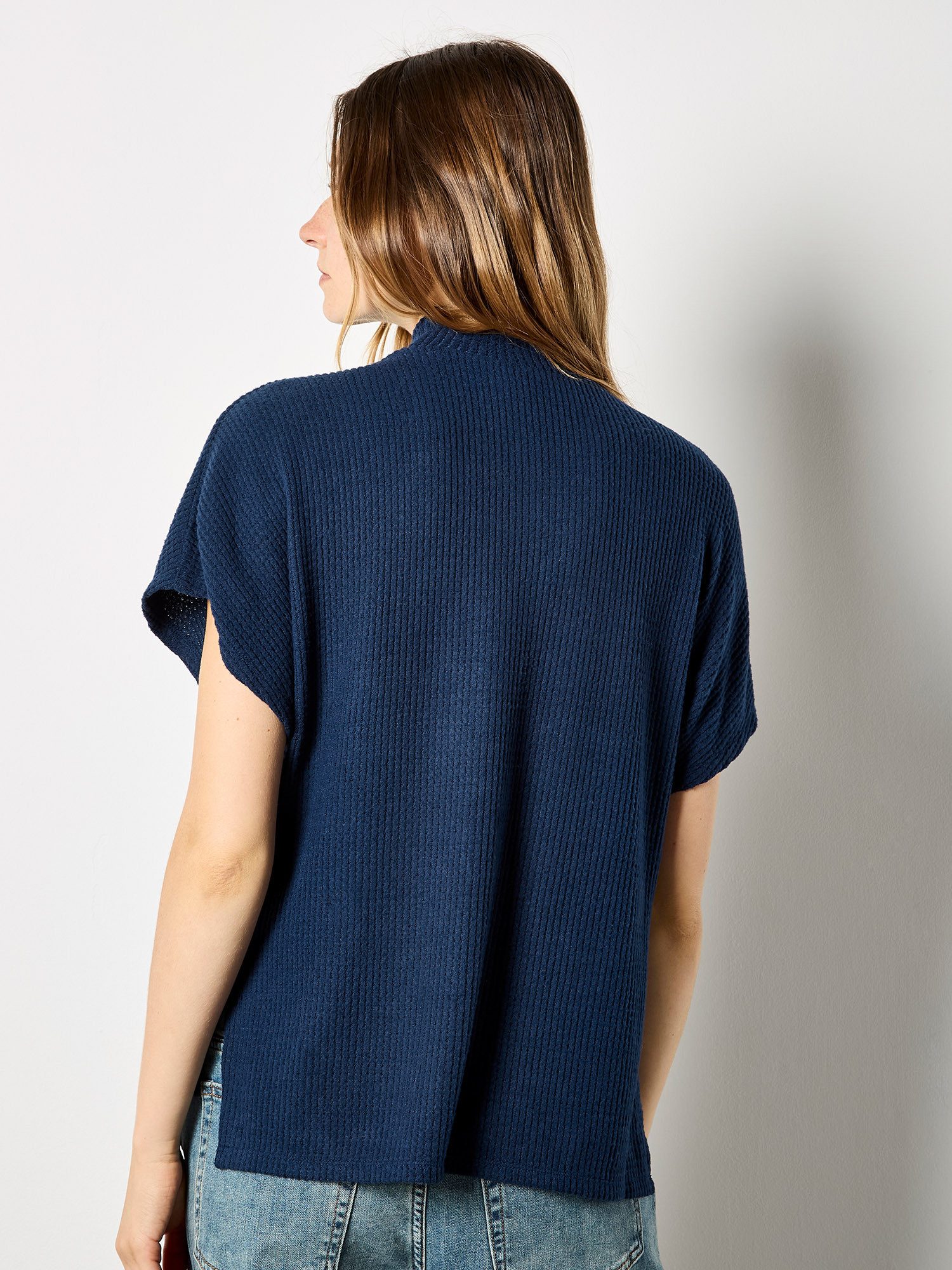 Apricot Fledermausshirt Kurzarmshirt mit Fledermausärmeln