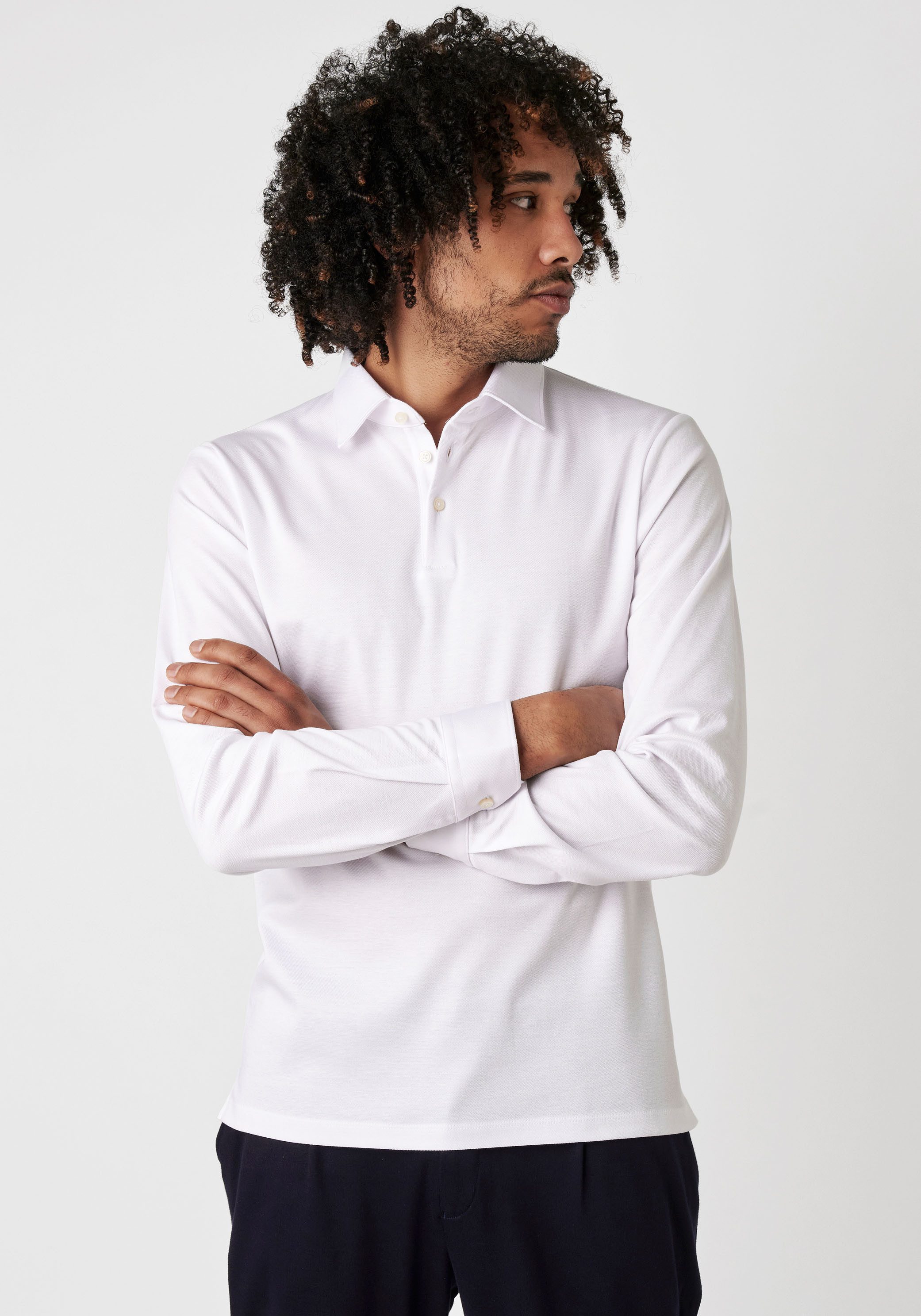 DESOTO Langarm-Poloshirt Essential Polo Kent 1/1 günstig online kaufen