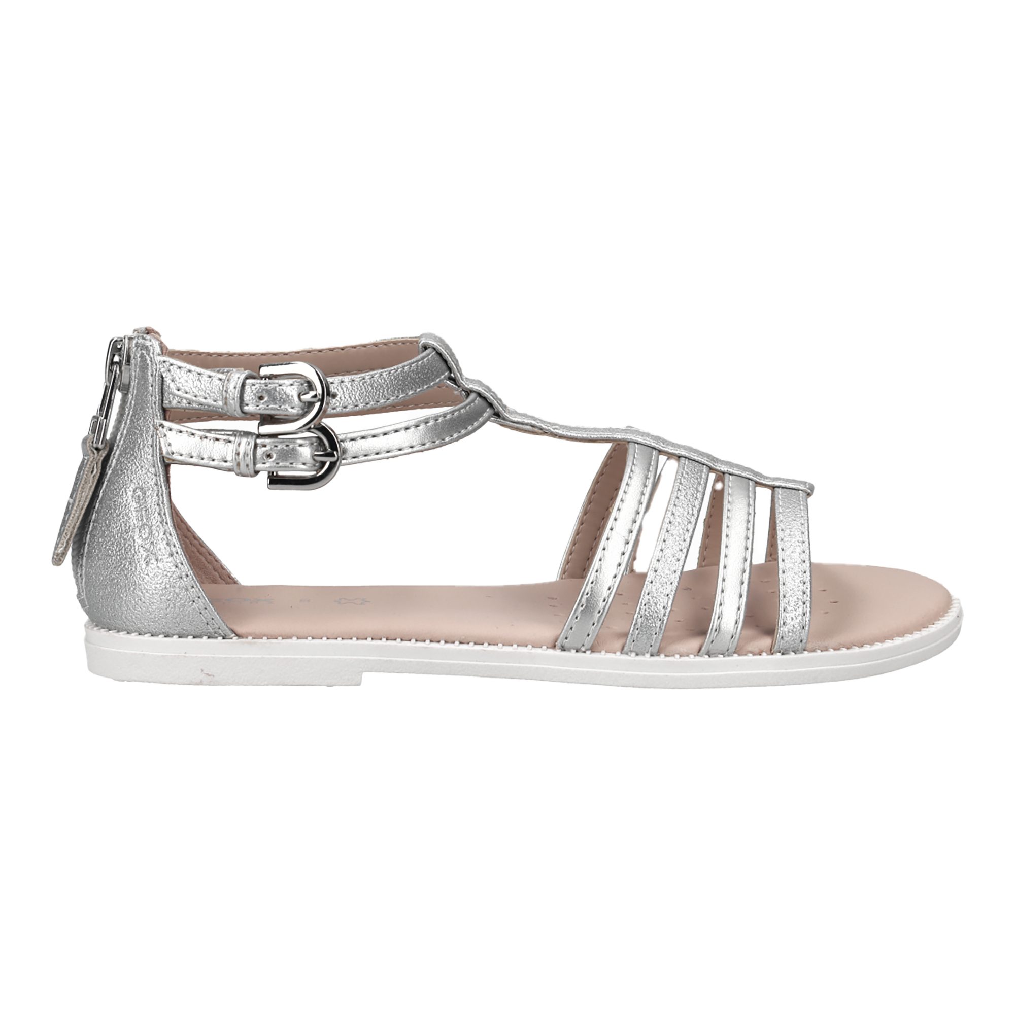 Geox GEOX KARLY GIRL, Sandalen, Silber, Kinder Sandale