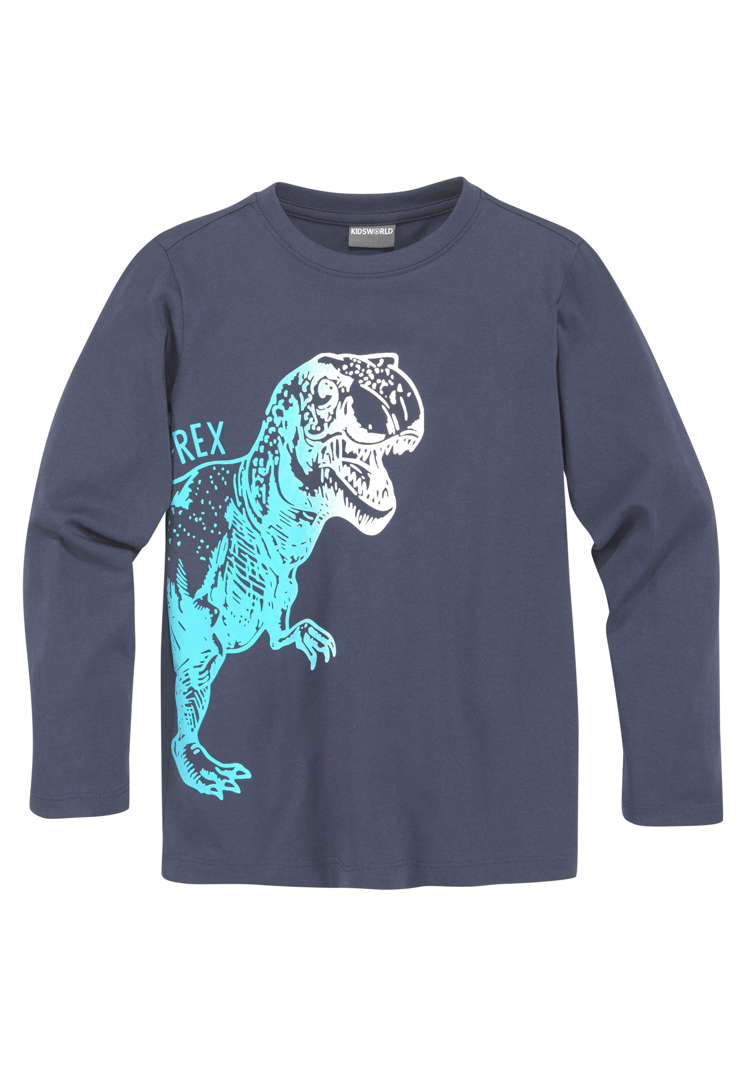 & 2-tlg) Dino Set & KIDSWORLD im Shirt (Spar-Set, Shirt Hose Jogginghose