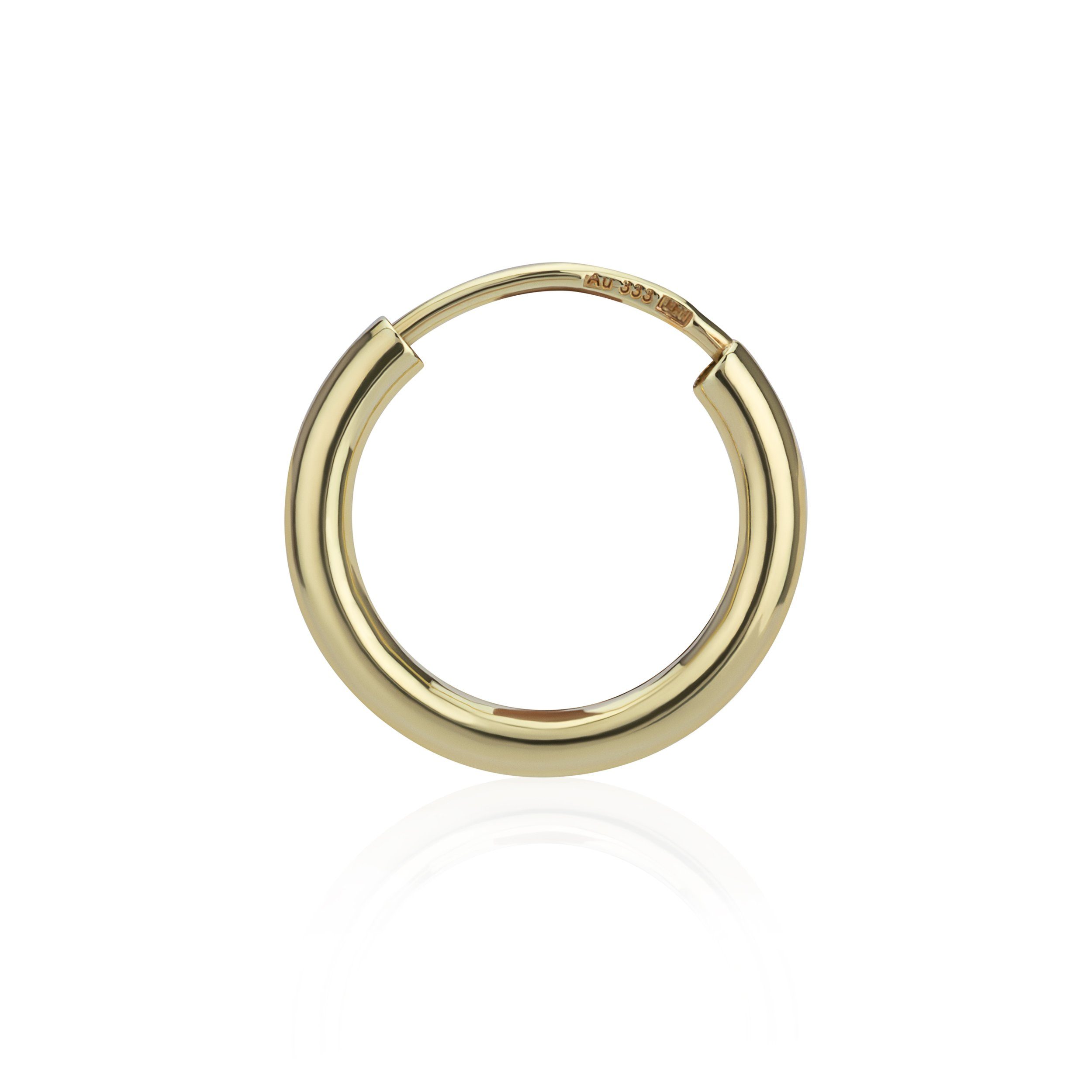 NKlaus Single-Creole Einzel 13mm Серьги-кольца 333 GelbGold 8 Karat Gold Ohrr