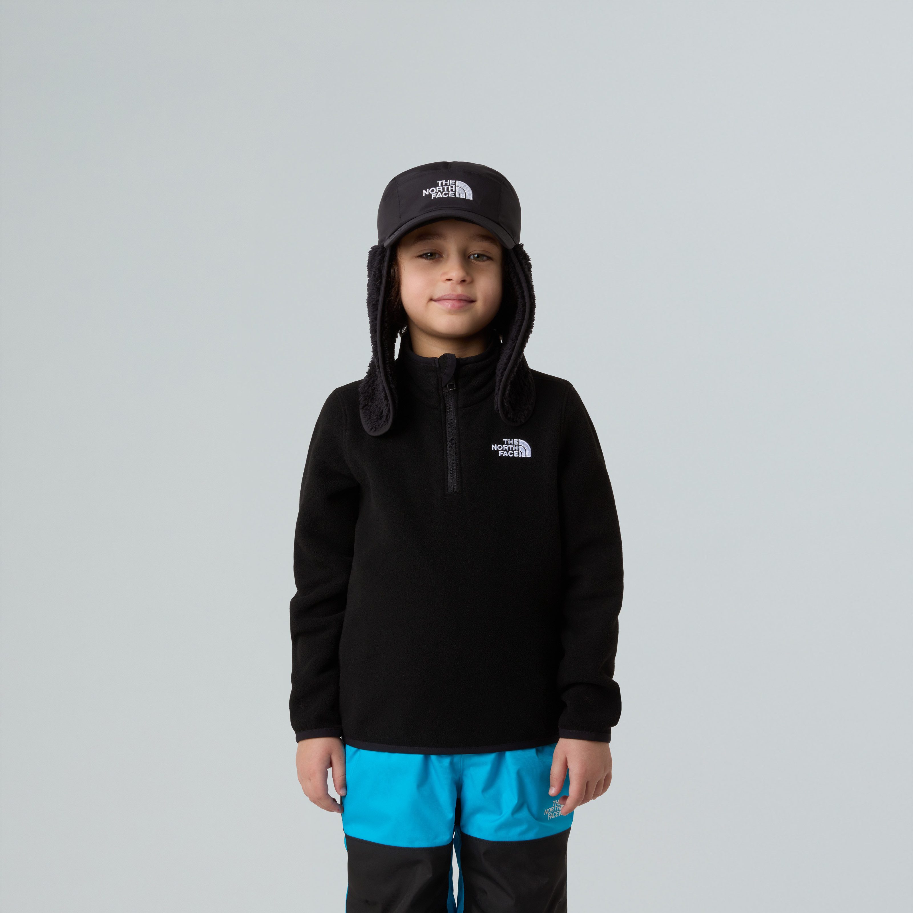 The North Face Strickfleece-Pullover aus Polyester, mit Stehkragen, mit Kinnschutz