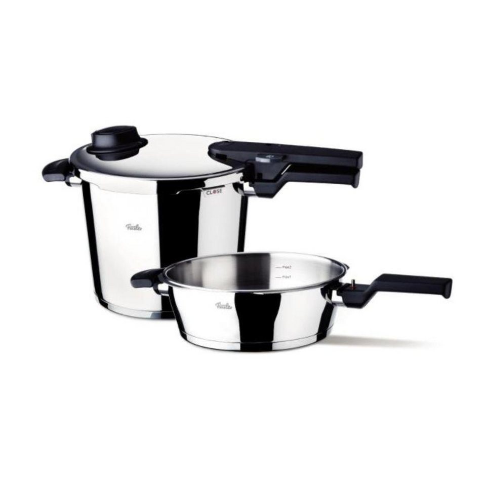 Schnellkoch-Set Topf-Set 18/10 Edelstahl 2-tlg., Fissler Comfort Vitavit