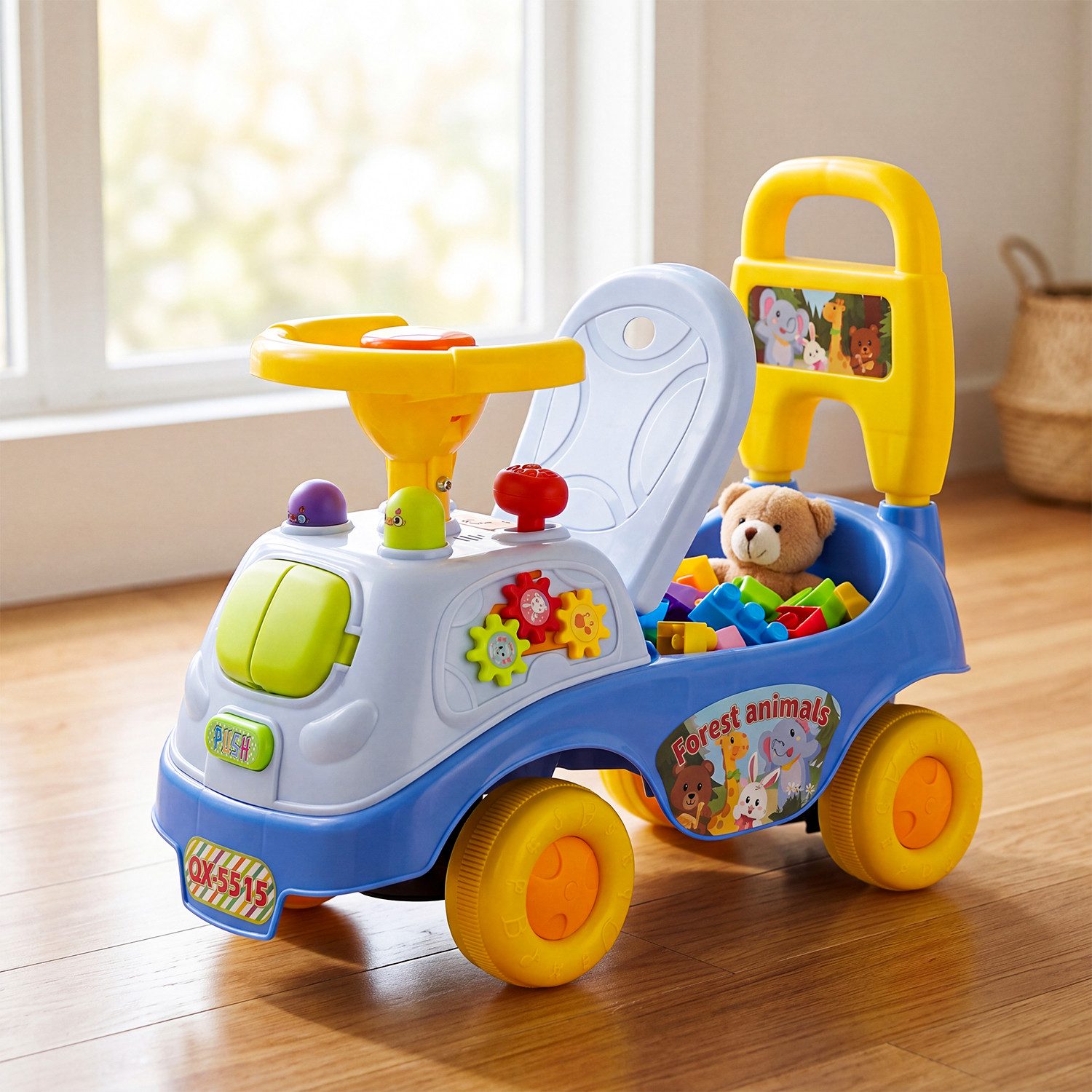 oyajia Rutscherauto Kinderfahrzeug mit Stauraum,Lauflernhilfe Babywalker Spiel, (auch als Lauflernhilfe nutzbar, Kinder Rutschauto)