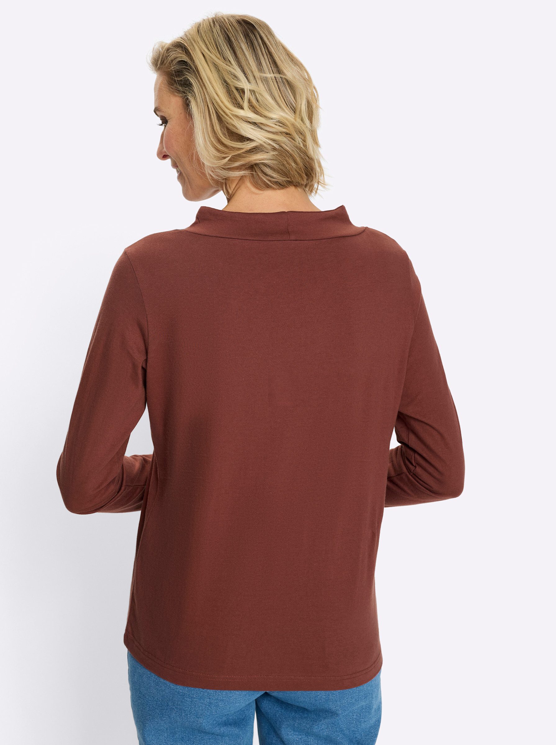 Sieh an! T-Shirt Langarm-Shirt Langarm