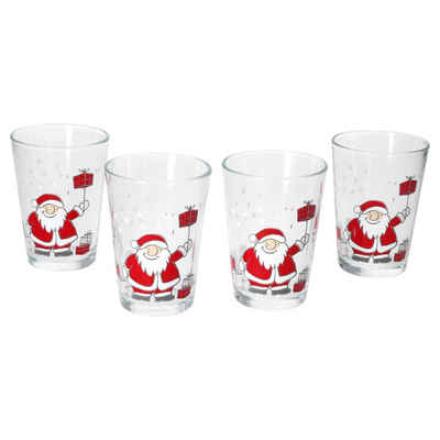 MamboCat Glas Ritzenhoff Santa Family Winter 4x Glühweingläser 240ml H11cm, Glas