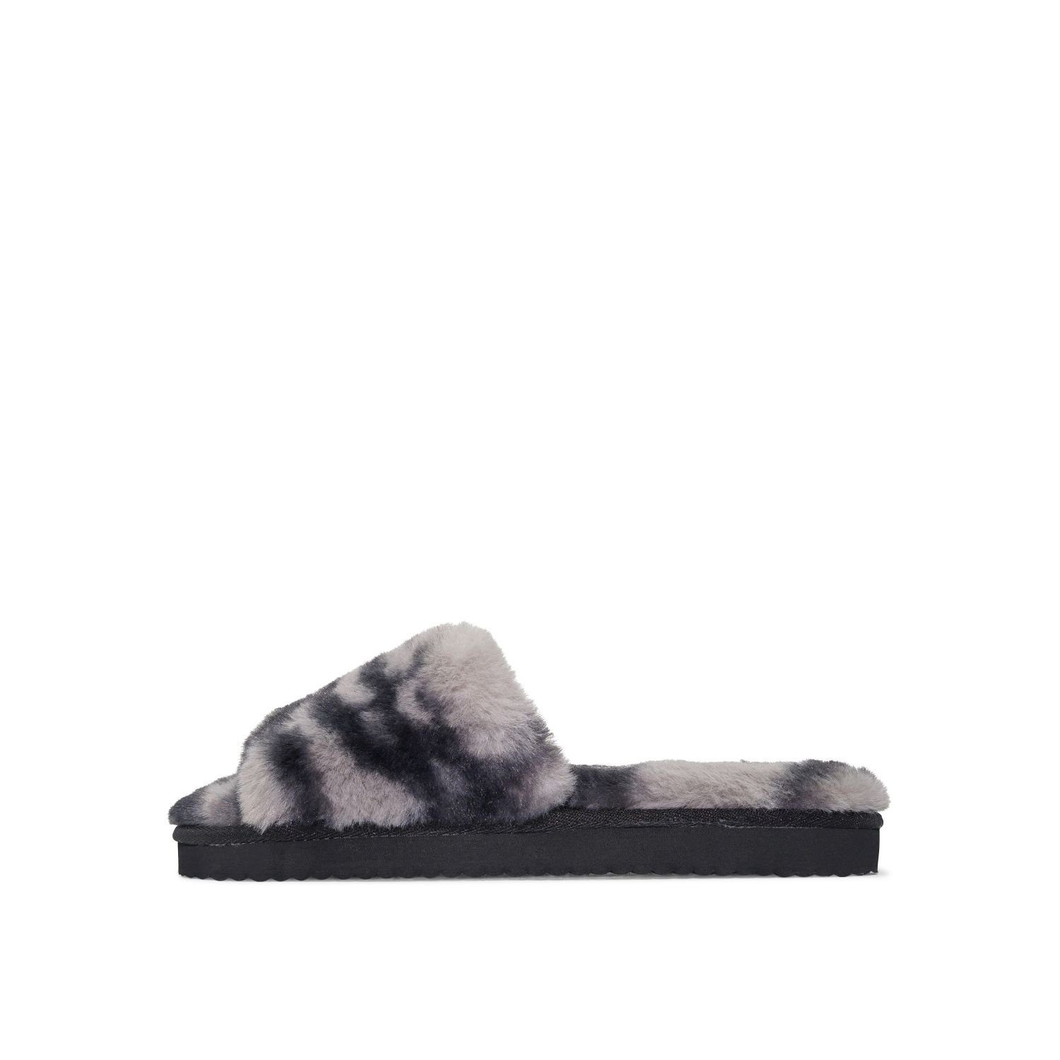 Flip Flop slide*fur 2 tone Hausschuh