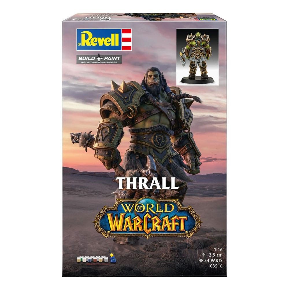 Revell® Modellbausatz World of Warcraft Modellbausatz Geschenkset 1/16 The Orc Thrall 13 cm