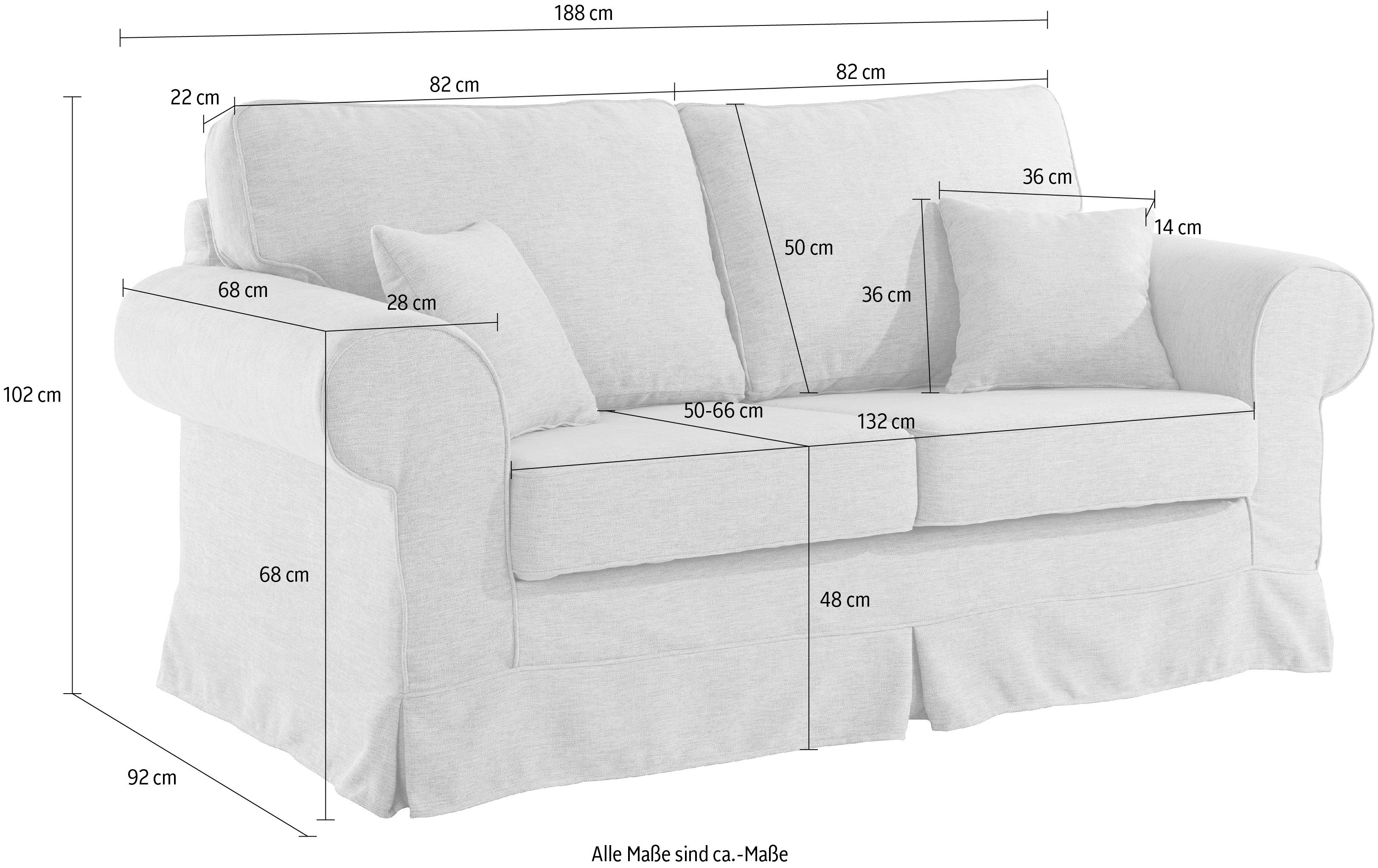 oder Hussenoptik, in Home 2-Sitzer Blumendruck mit affaire Shadmoor, uni