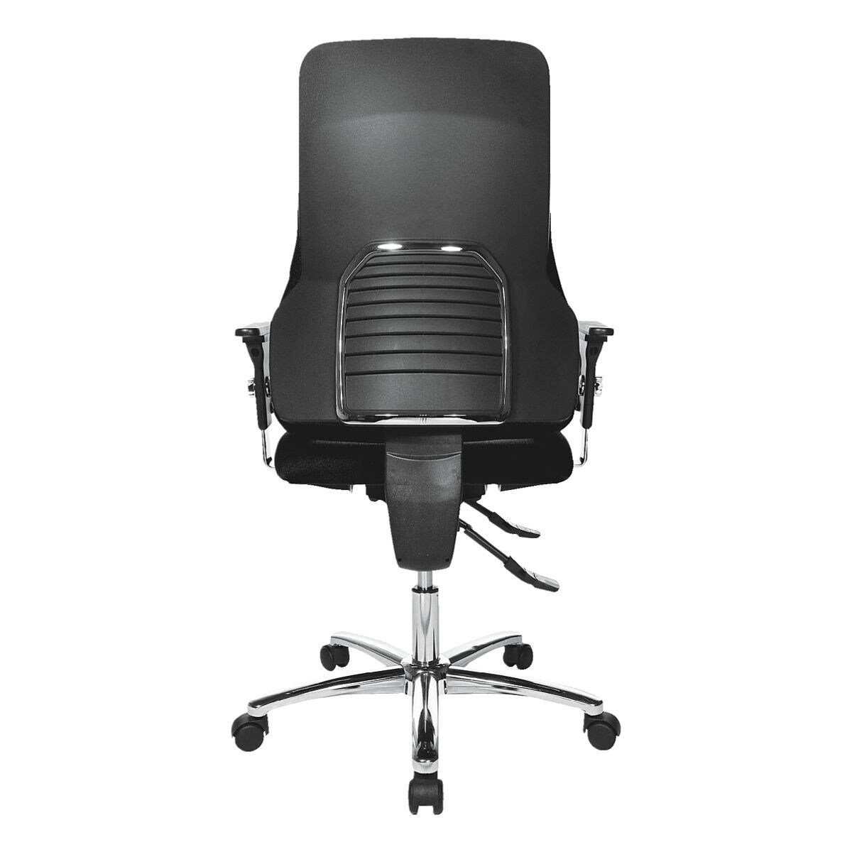 TOPSTAR 55, mit Armlehnen, Muldensitz Body-Balance-Tect und Schreibtischstuhl schwarz Sitness