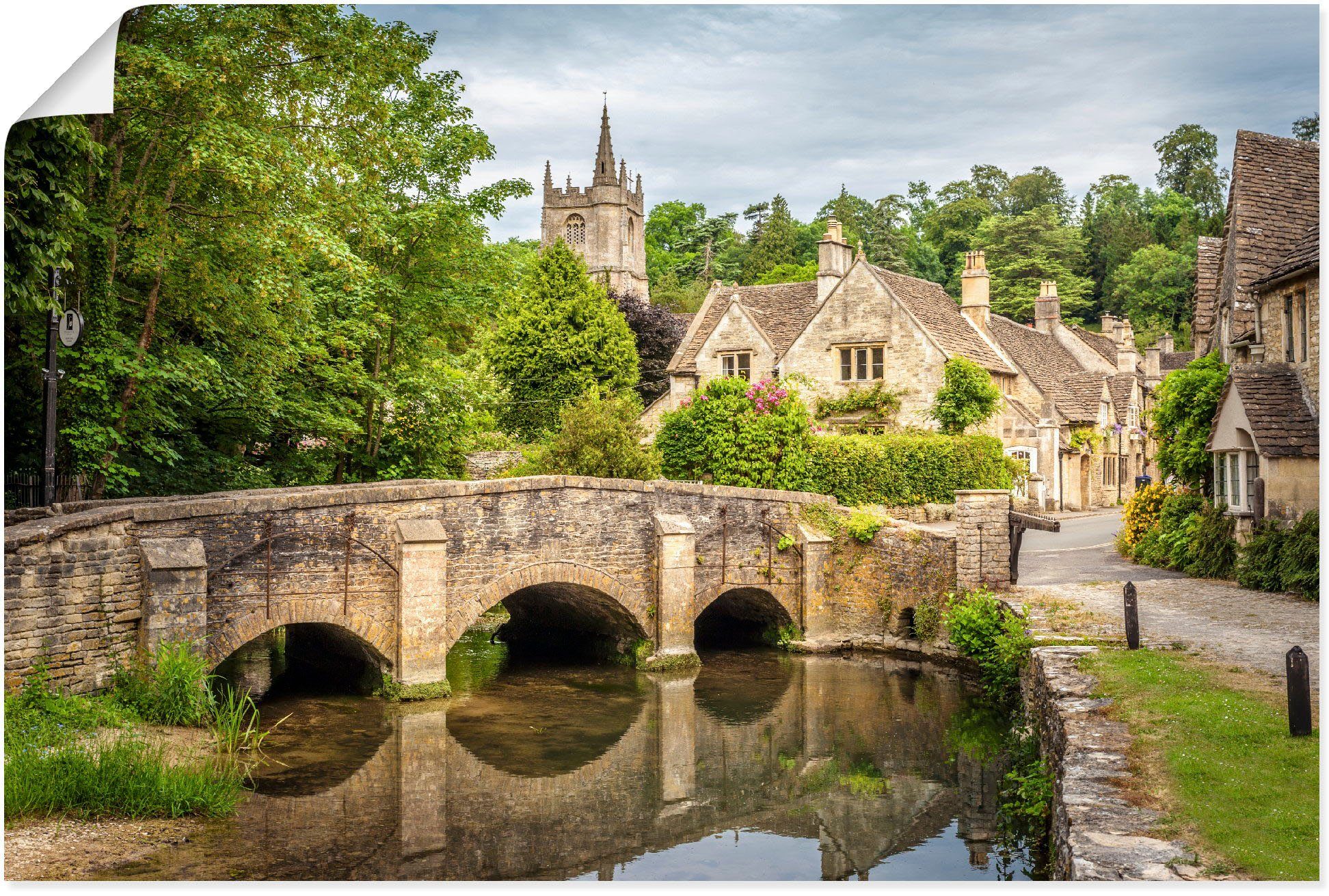 Artland Wandbild Dorf Castle Combe, Wiltshire, günstig online kaufen