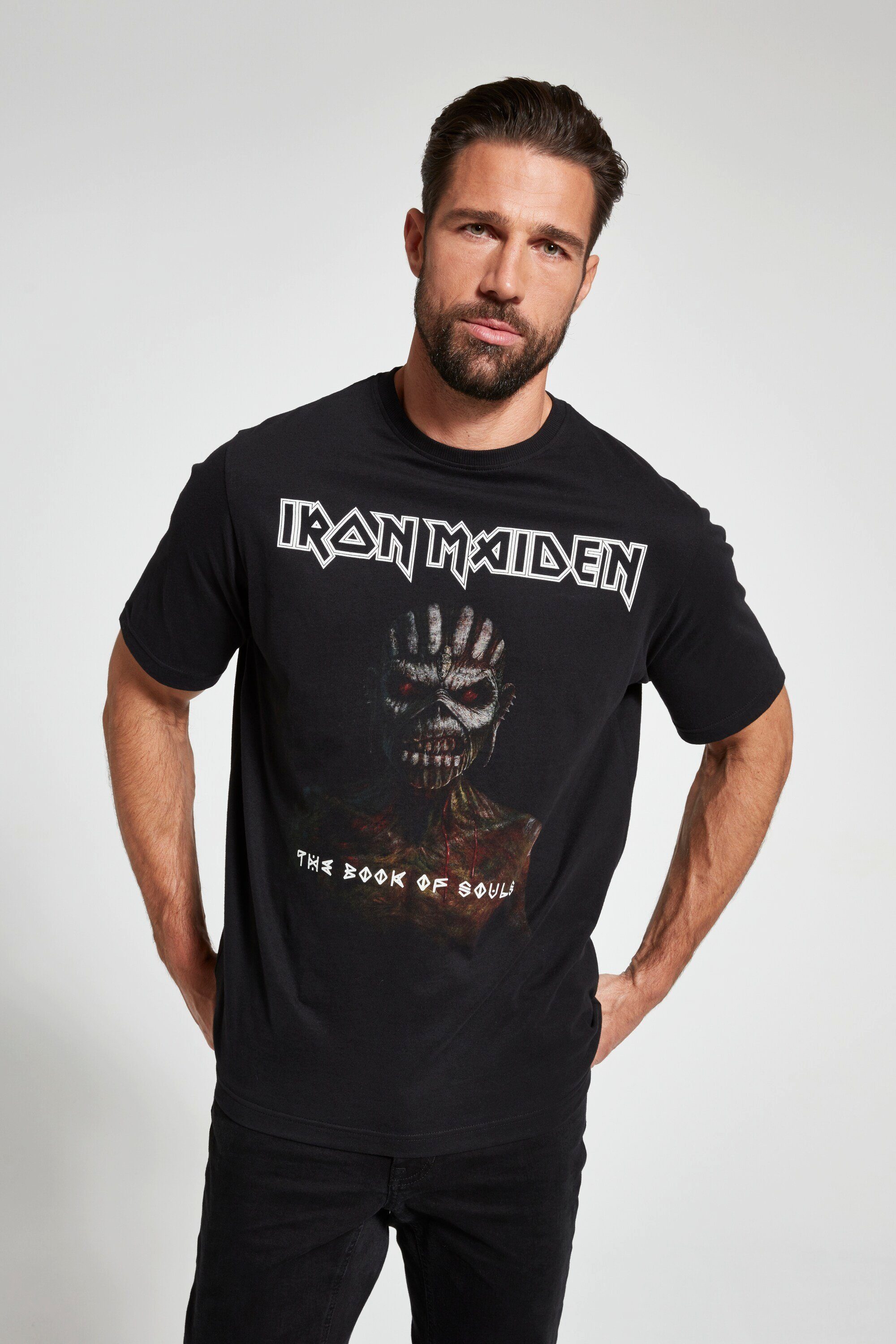 T-Shirt JP1880 Bandshirt XL Maiden bis Iron T-Shirt Halbarm 8