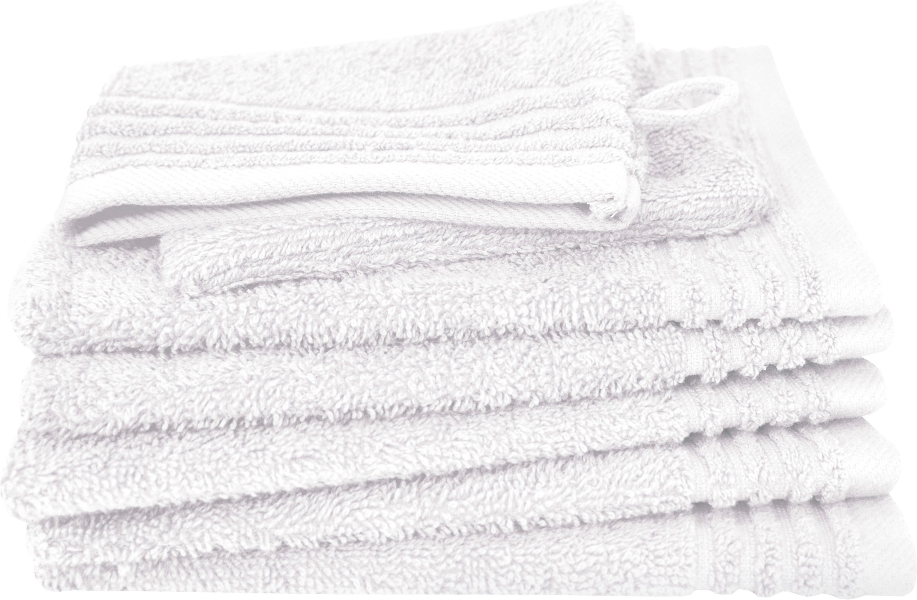 Dyckhoff Waschhandschuh Waschhandschuh-Set BRILLANT 6-tlg., Baumwolle, 550 g/m², Frottier (Packung, 6-St), Baumwolle