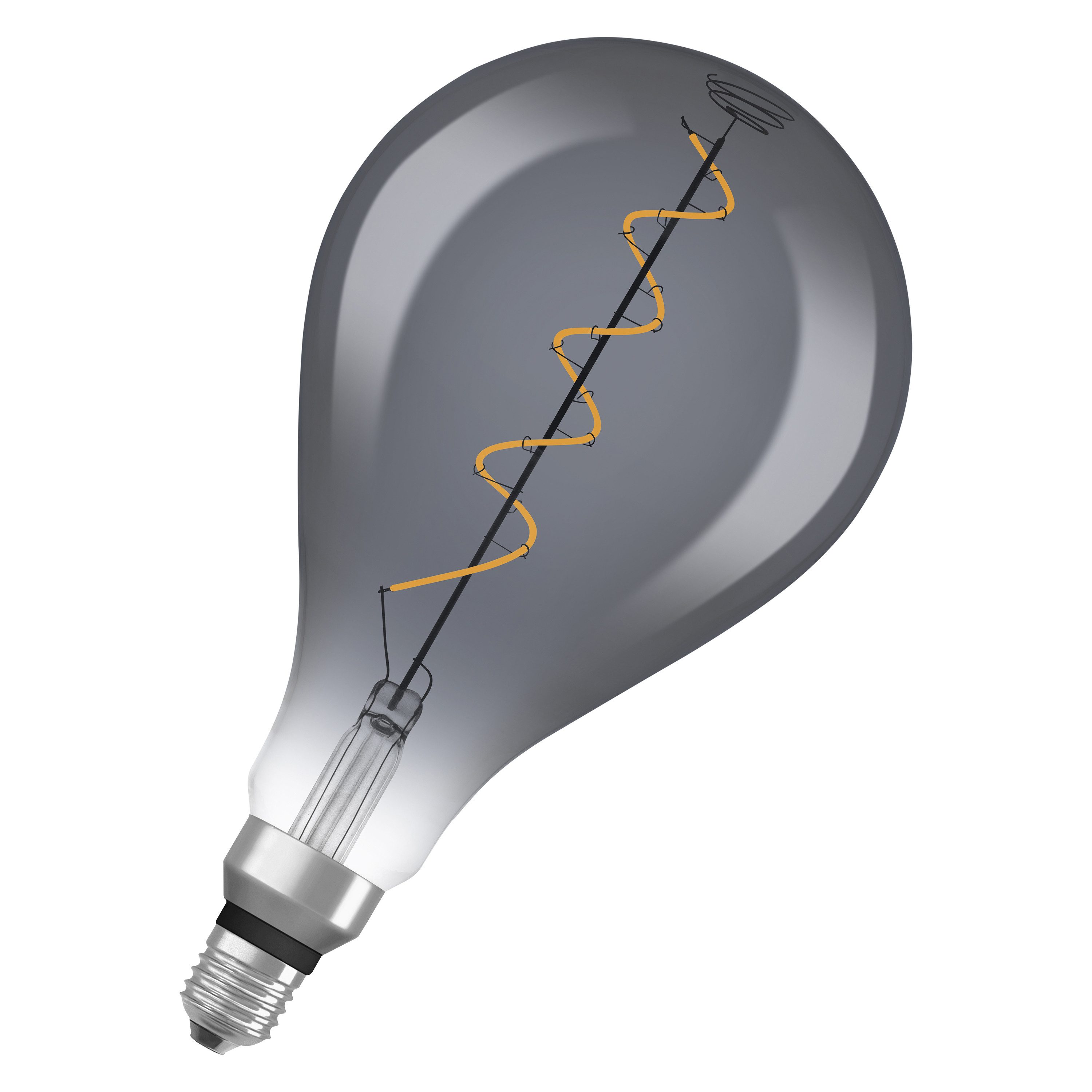 Ledvance LED-Leuchtmittel Vintage 1906 Edison 15 Filament Big Grape DIM 4W 818 Smoke E27, E27, 1 St., Warm Comfort Light, Einfacher Austausch von Standardglühlampen