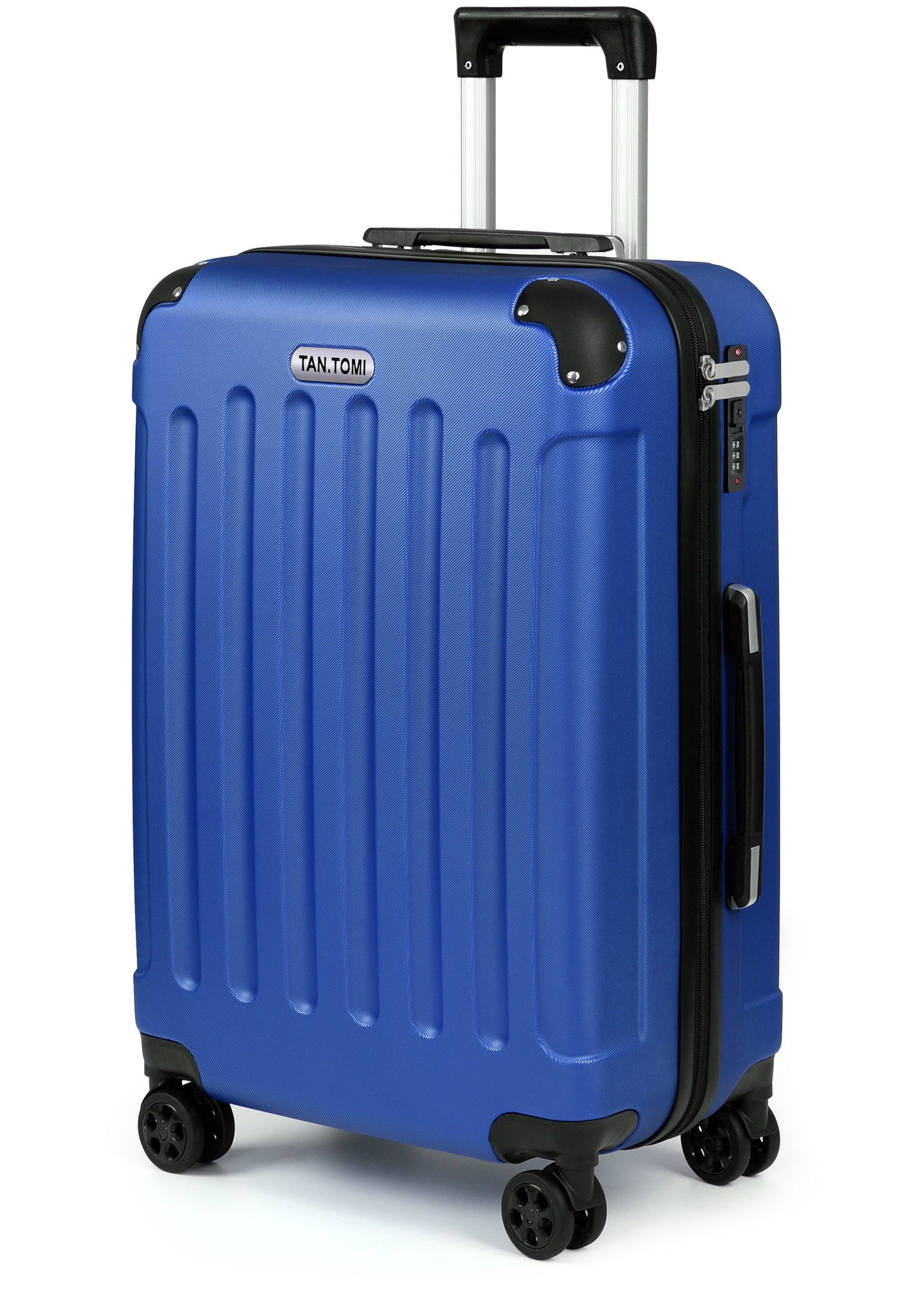 TAN.TOMI Hartschalen-Trolley Hartschalen-Koffer Trolley Rollkoffer Reisekoffer Handgepäck, 4 Rollen, Trolley Rollkoffer Reisekoffer, Zahlenschloss, 56/66/76 cm, 41/65/95 L