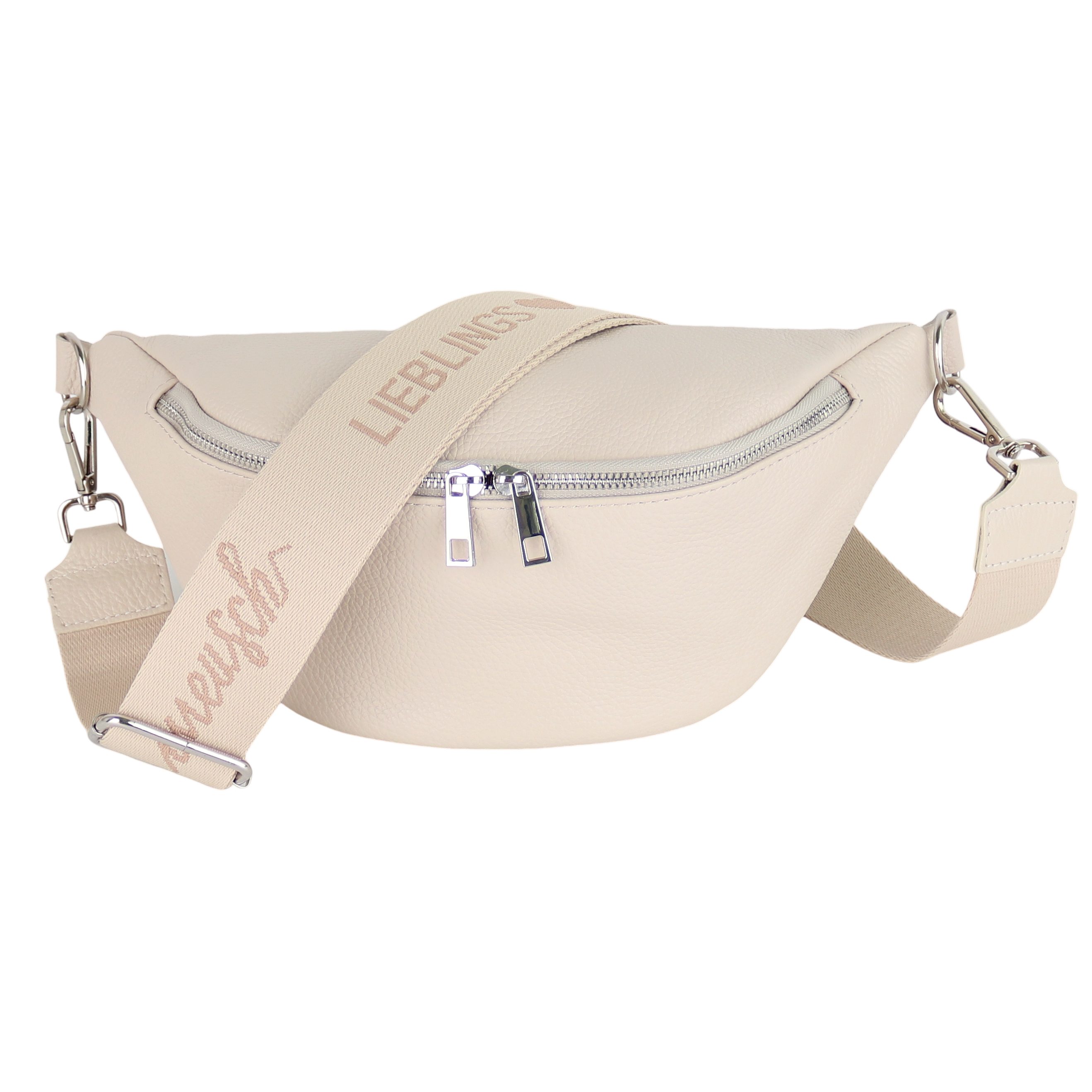Bauchtasche Damen, Wildleder, Made in Italy, Umhängetasche; Brusttasche