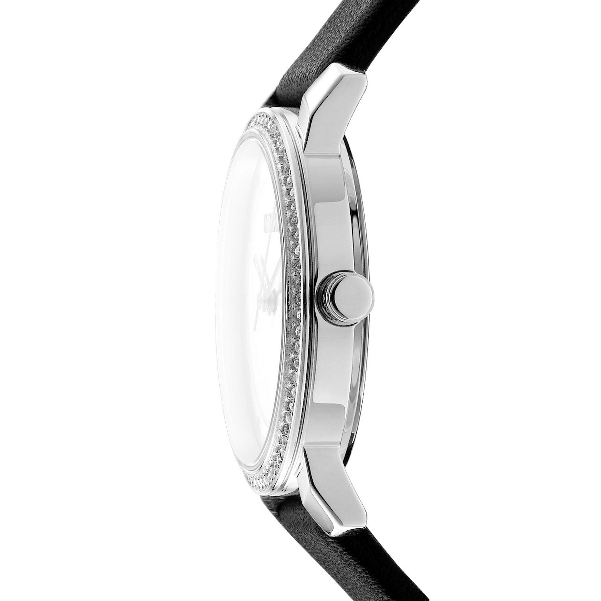DKNY Quarzuhr Astoria Glitz DK1L065L0015, Armbanduhr, Damenuhr, Lederarmband, analog