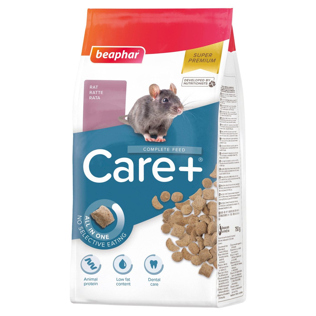 beaphar Care+ Ratte 700 g, Trockenfutter für: Kleintier von beaphar