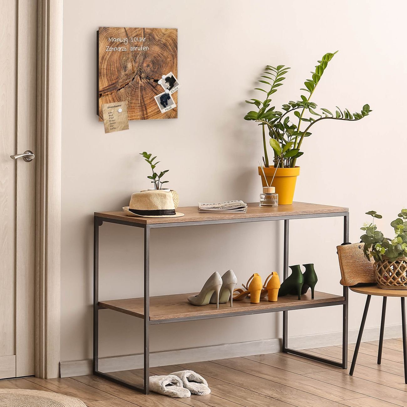 banjado Schlüsselkasten Glas Jahresringe (Stahl Gehäuse, günstig online kaufen
