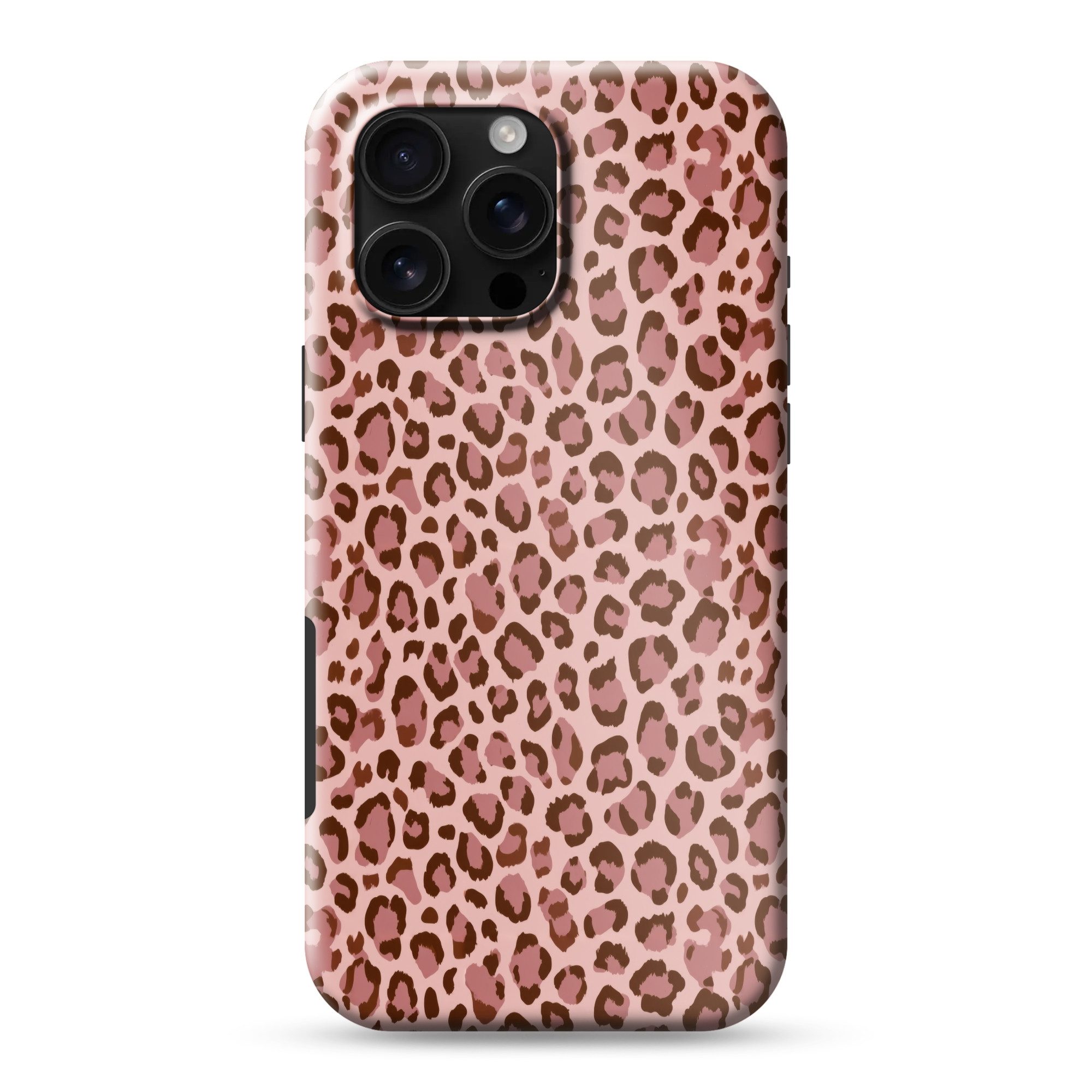 OnlyWow Handyhülle Magsafe für Apple iPhone 16 Pro Max Leopard - Muster - Rosa, Phone Case, Hardcase, Stoßfest, Schutzhülle