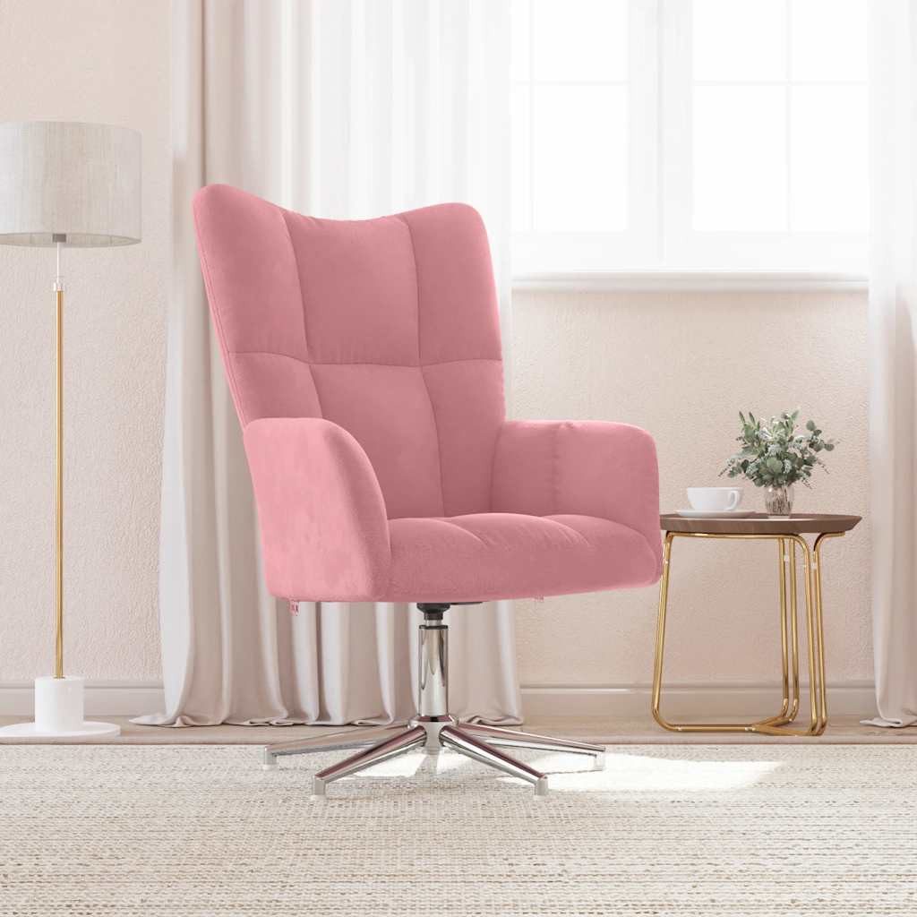 vidaXL Relaxsessel, Relaxsessel Rosa Samt