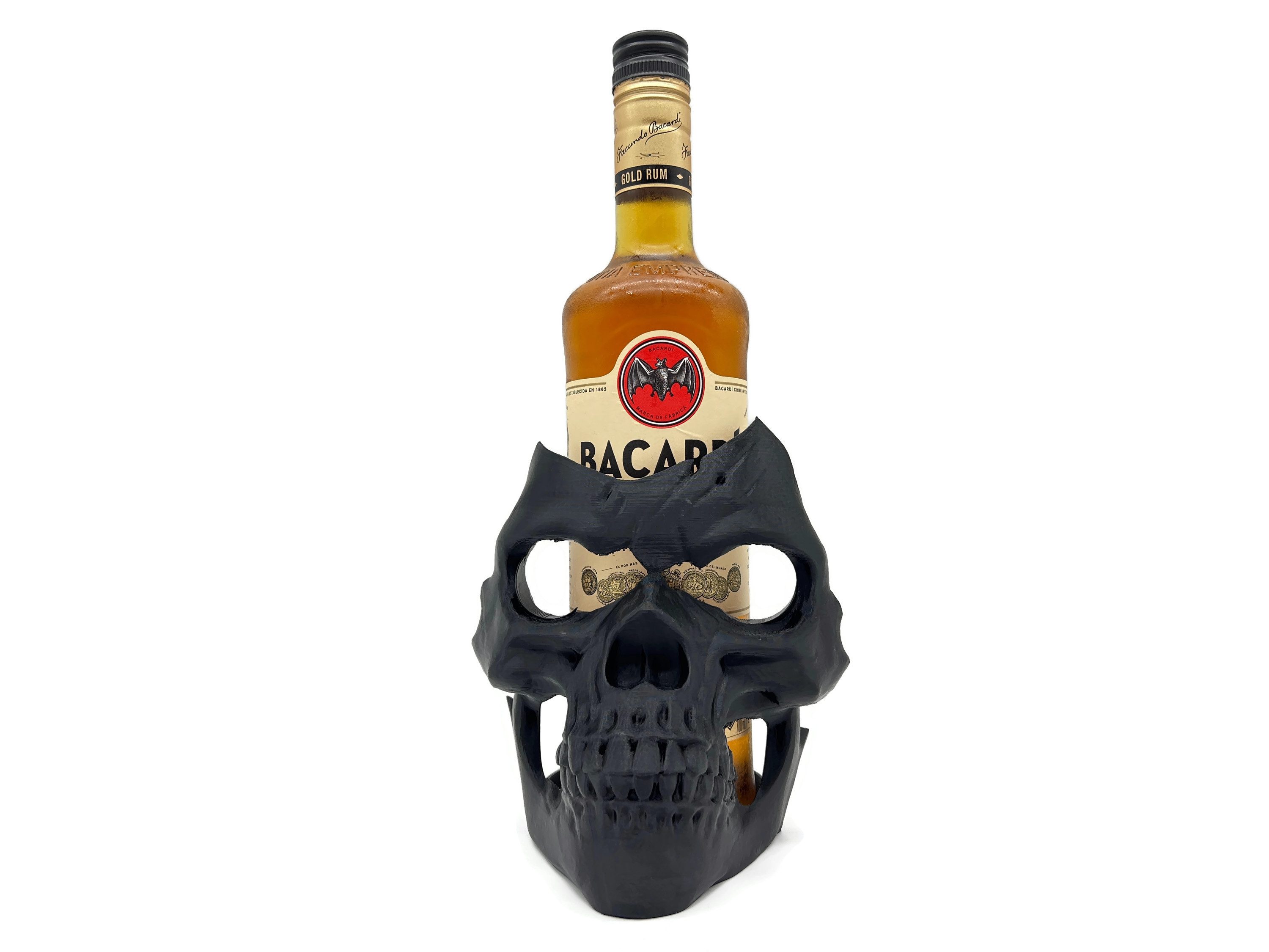 eXODA Weinflaschenhalter Flaschenhalter Totenkopf für Wein, günstig online kaufen