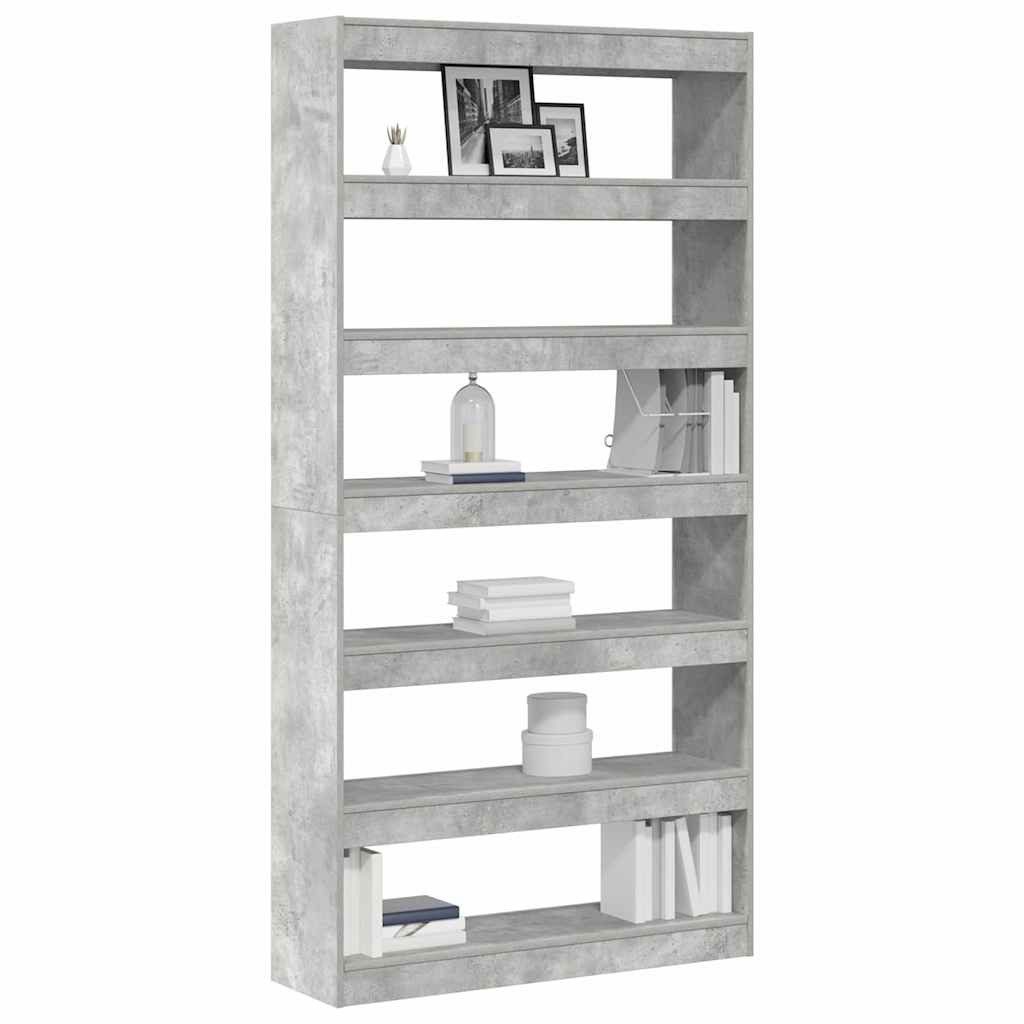 vidaXL Bücherregal Bücherregal Grau Holzwerkstoff günstig online kaufen