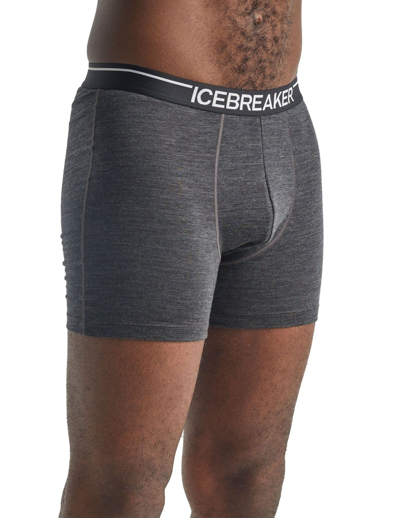 Icebreaker Boxershorts Anatomica (Merinowolle) Unterwäsche grau günstig online kaufen