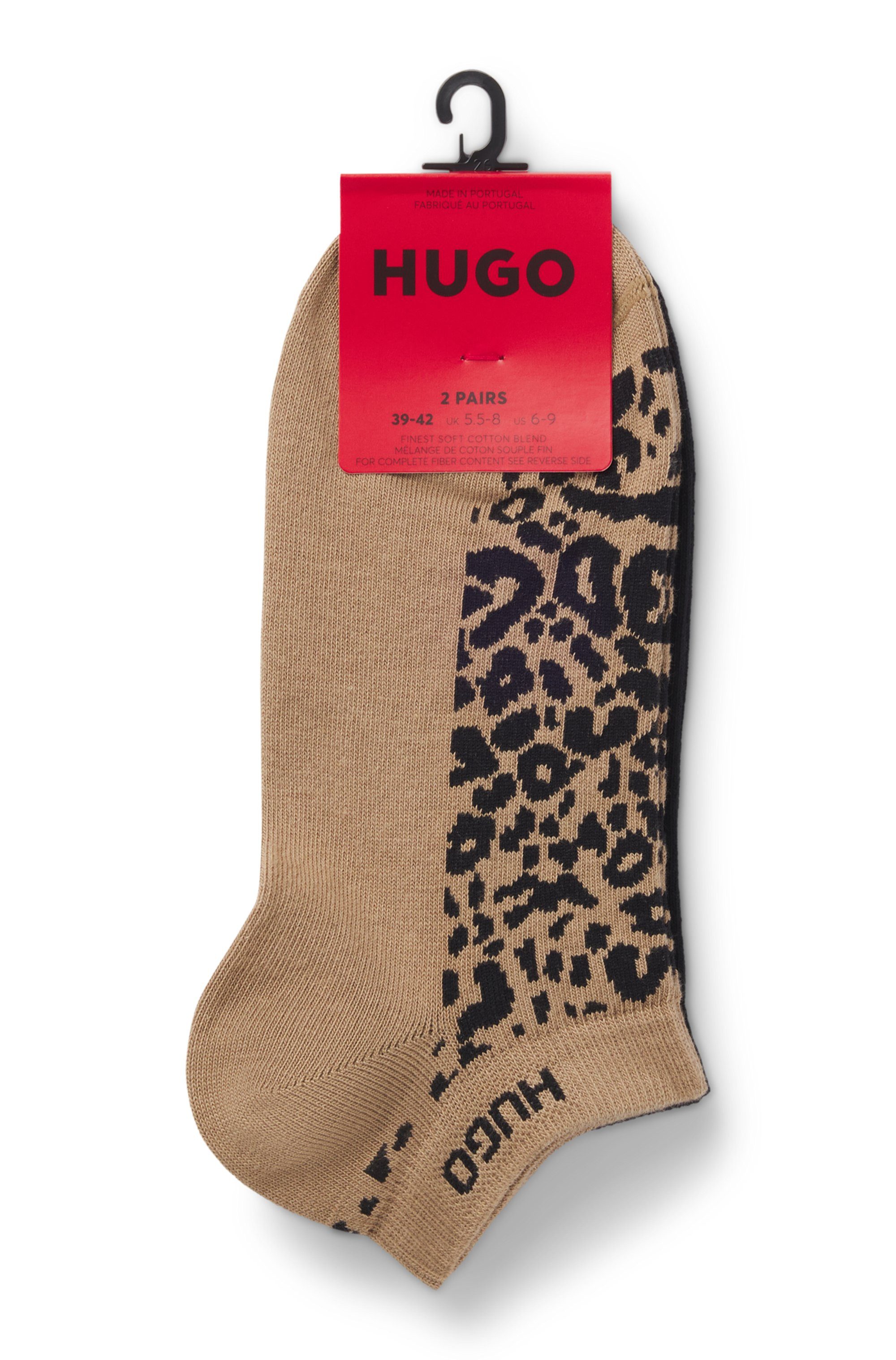 HUGO Sneakersocken 2P AS LEO LOGO (2-Paar) modisch, elastisch