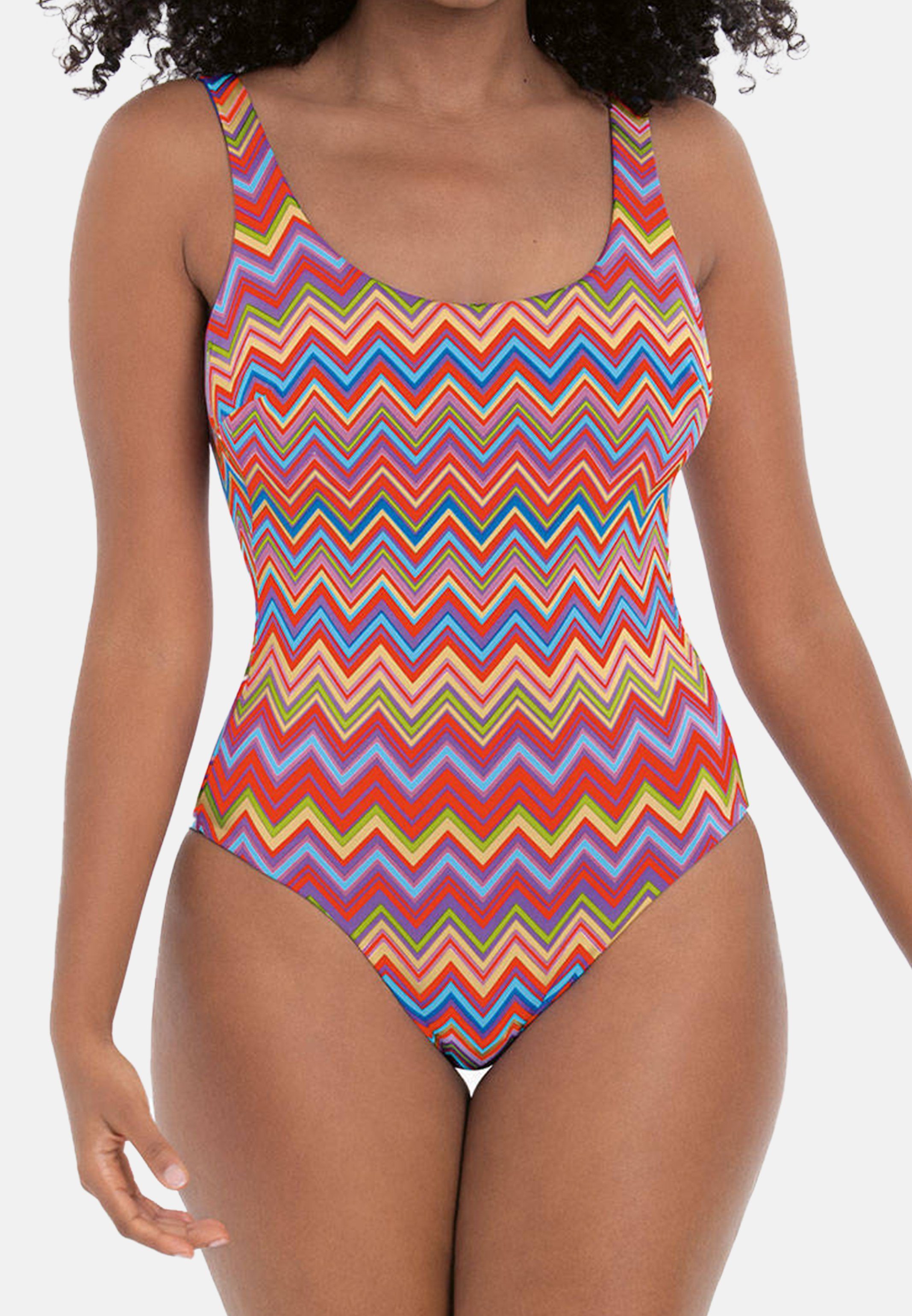 Rosa Faia Badeanzug Magic Wave (1-St) Badeanzug - Zum Wenden: Einfarbig  oder mit mit buntem Muster tragbar