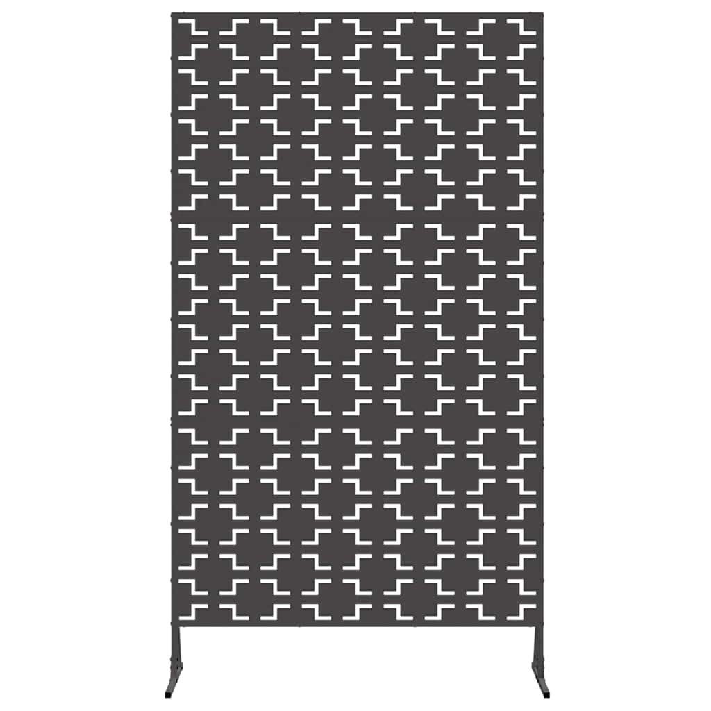 vidaXL Seitenmarkise 100 x 50 x 180 cm Sichtschutzscreen Schwarz 100x50x180 cm aus Stahl